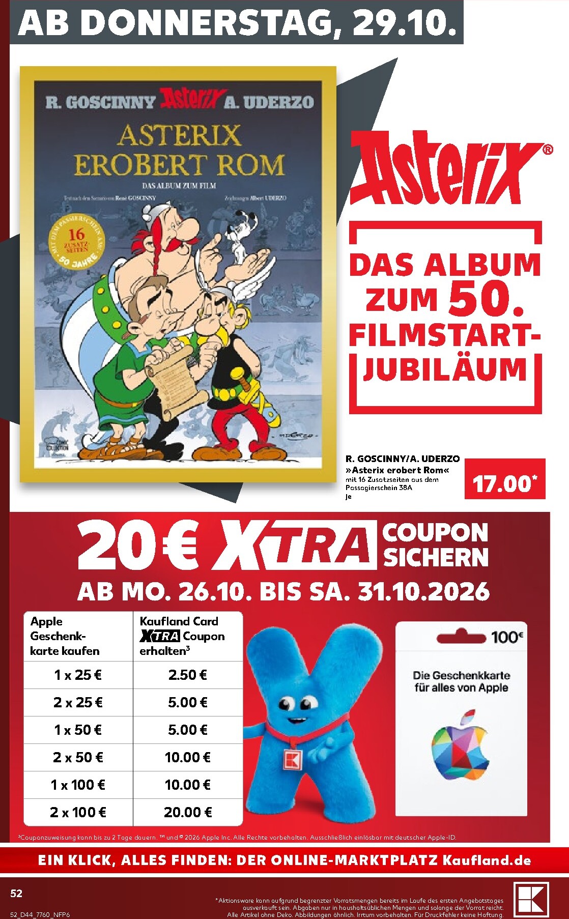 kaufland - Kaufland Prospekt nächste Woche – von Montag 26.10.2026 bis Samstag 31.10.2026 - page: 52