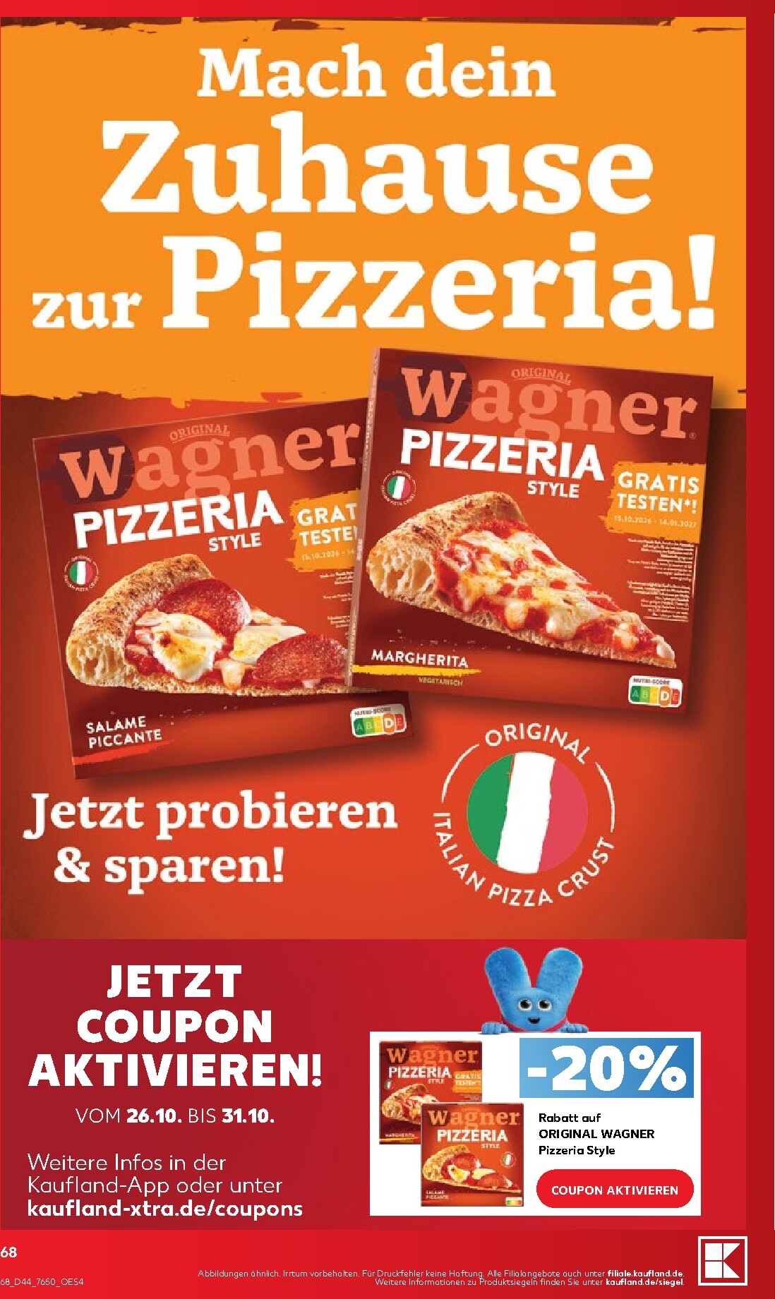 kaufland - Kaufland Prospekt nächste Woche – von Montag 26.10.2026 bis Samstag 31.10.2026 - page: 68