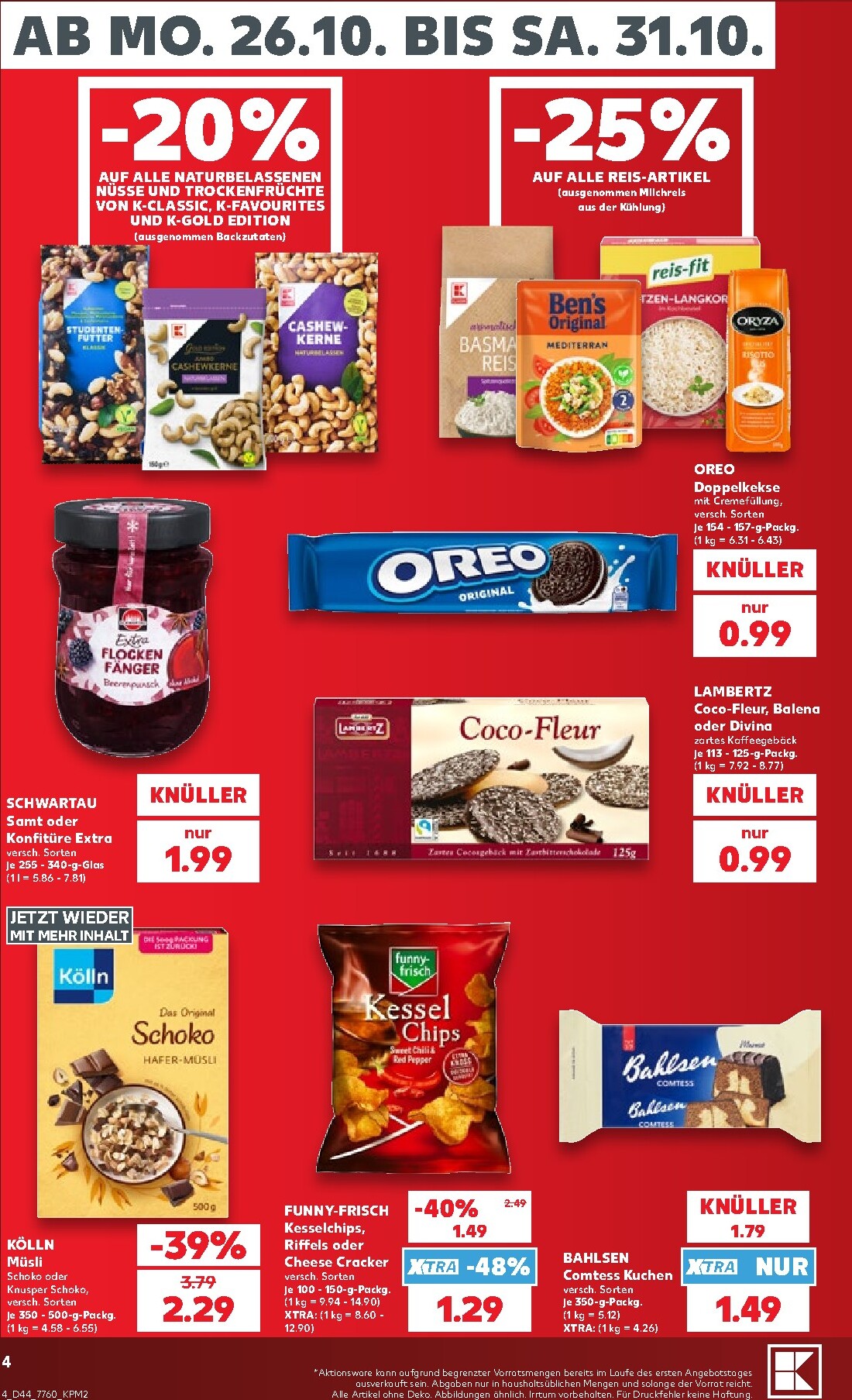 kaufland - Kaufland Prospekt nächste Woche – von Montag 26.10.2026 bis Samstag 31.10.2026 - page: 4