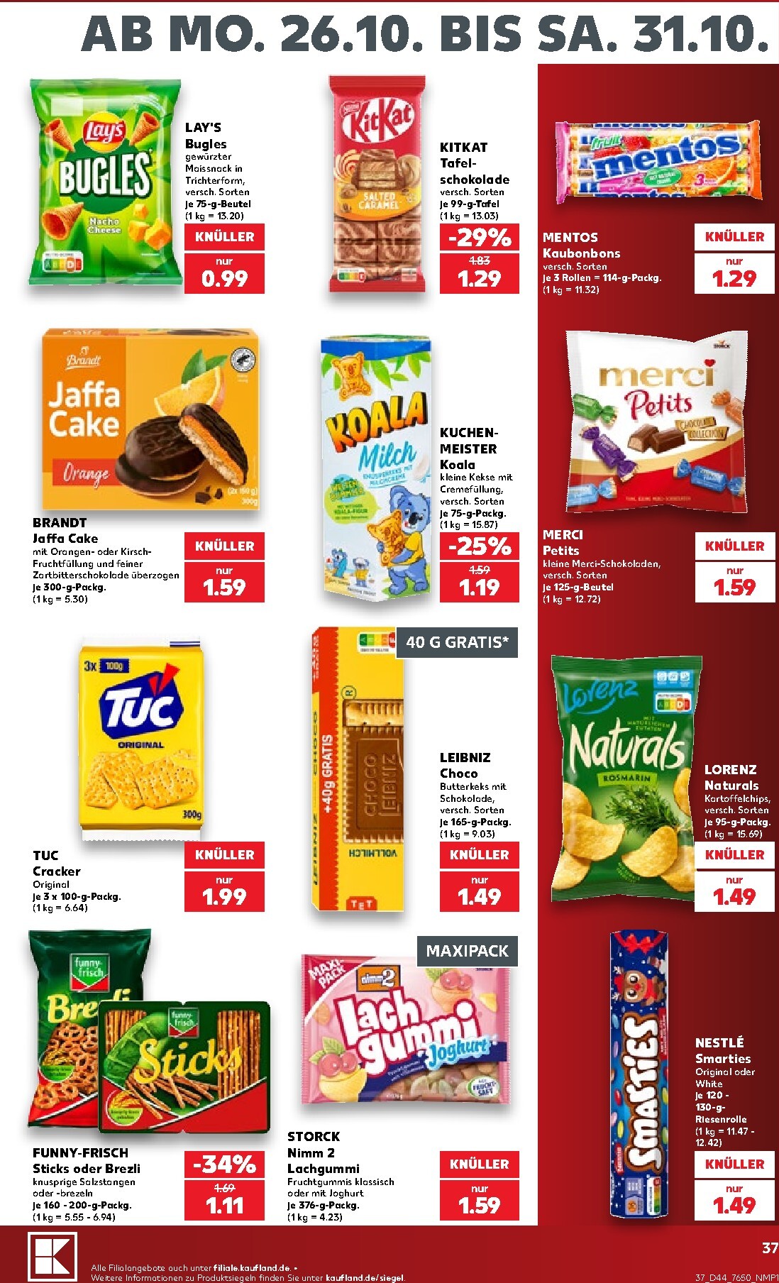 kaufland - Kaufland Prospekt nächste Woche – von Montag 26.10.2026 bis Samstag 31.10.2026 - page: 37