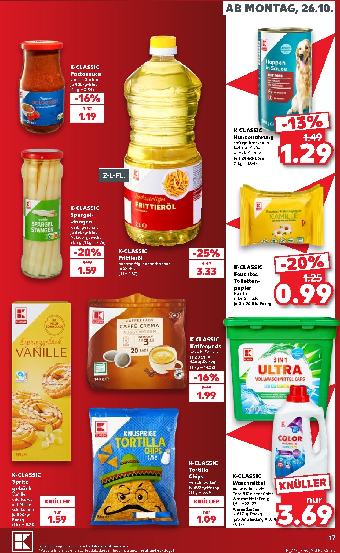 kaufland - Kaufland Prospekt nächste Woche – von Montag 26.10.2026 bis Samstag 31.10.2026 - page: 17