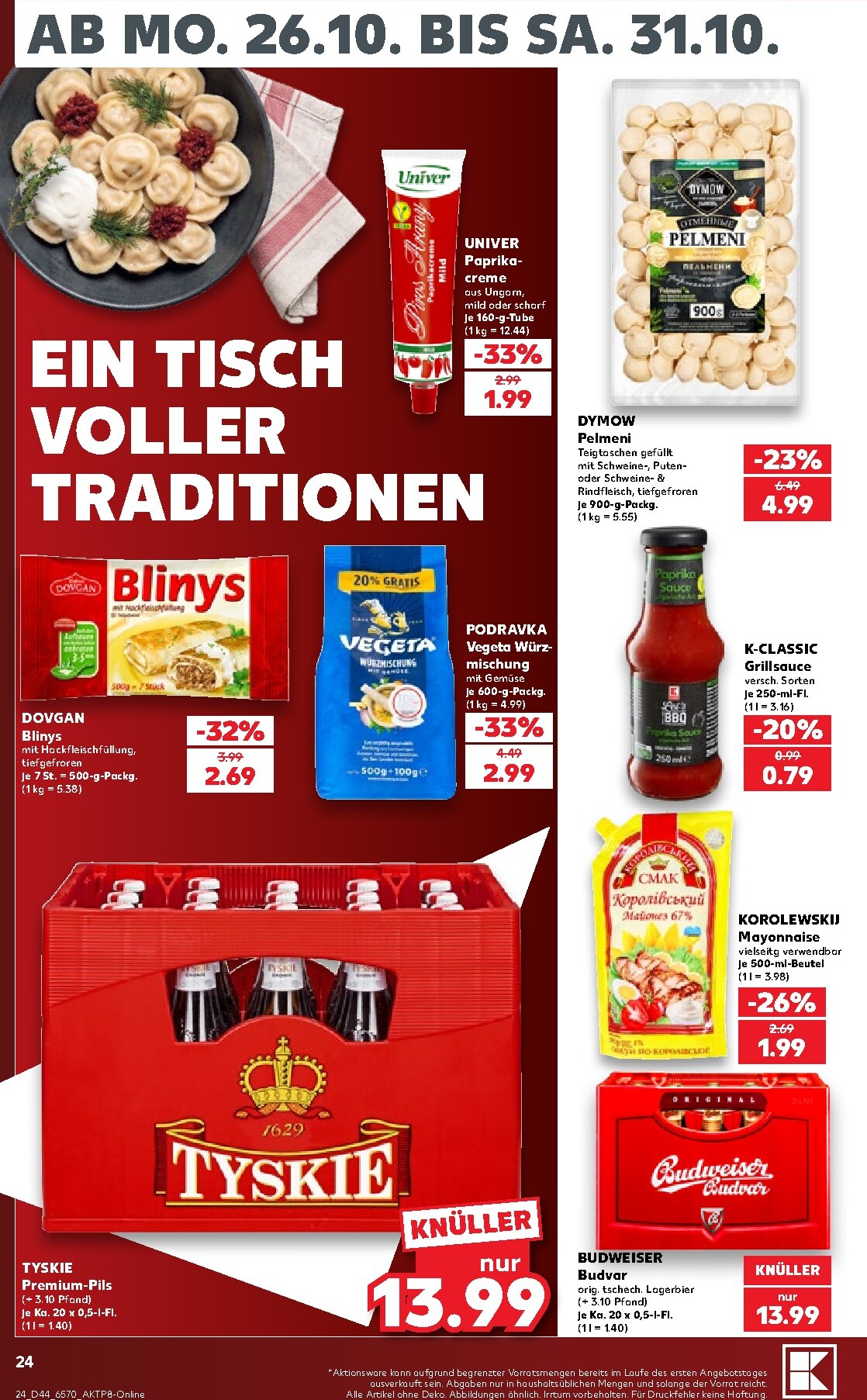 kaufland - Kaufland Prospekt nächste Woche – von Montag 26.10.2026 bis Samstag 31.10.2026 - page: 24