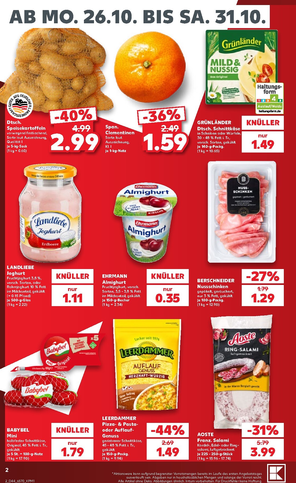 kaufland - Kaufland Prospekt nächste Woche – von Montag 26.10.2026 bis Samstag 31.10.2026 - page: 2