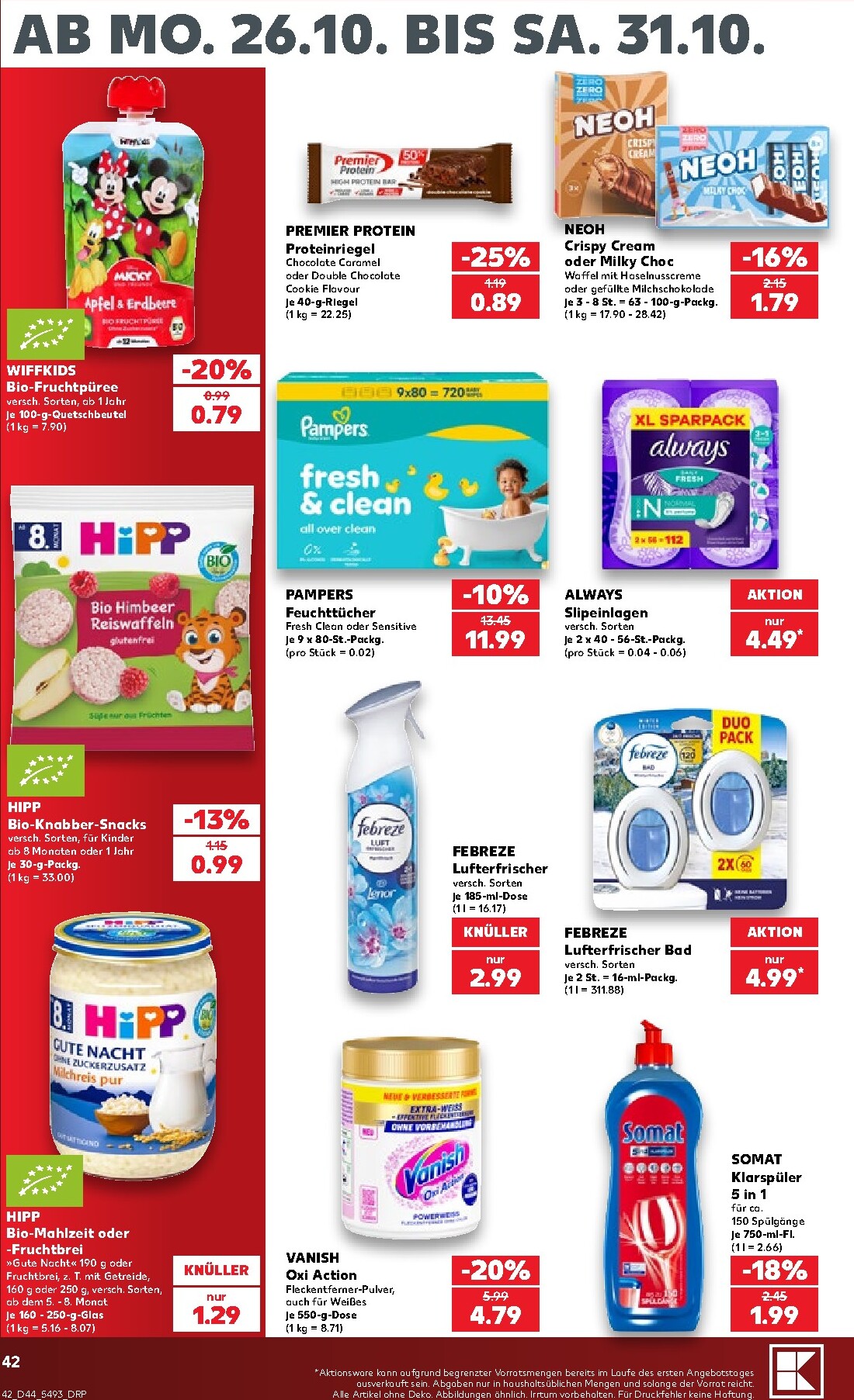 kaufland - Kaufland Prospekt nächste Woche – von Montag 26.10.2026 bis Samstag 31.10.2026 - page: 42