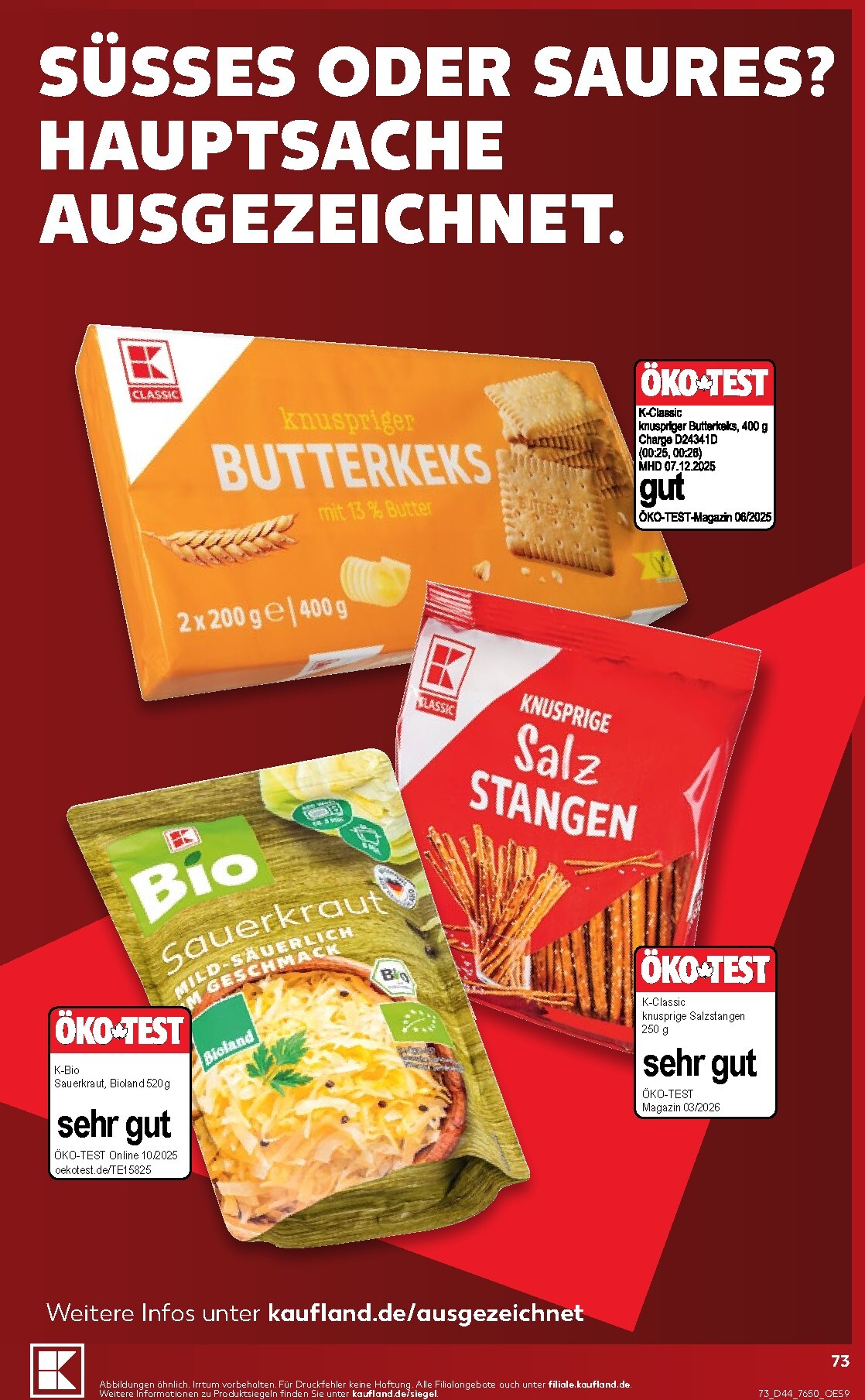 kaufland - Kaufland Prospekt nächste Woche – von Montag 26.10.2026 bis Samstag 31.10.2026 - page: 73