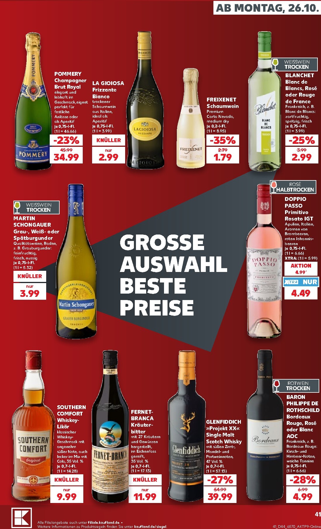 kaufland - Kaufland Prospekt nächste Woche – von Montag 26.10.2026 bis Samstag 31.10.2026 - page: 41