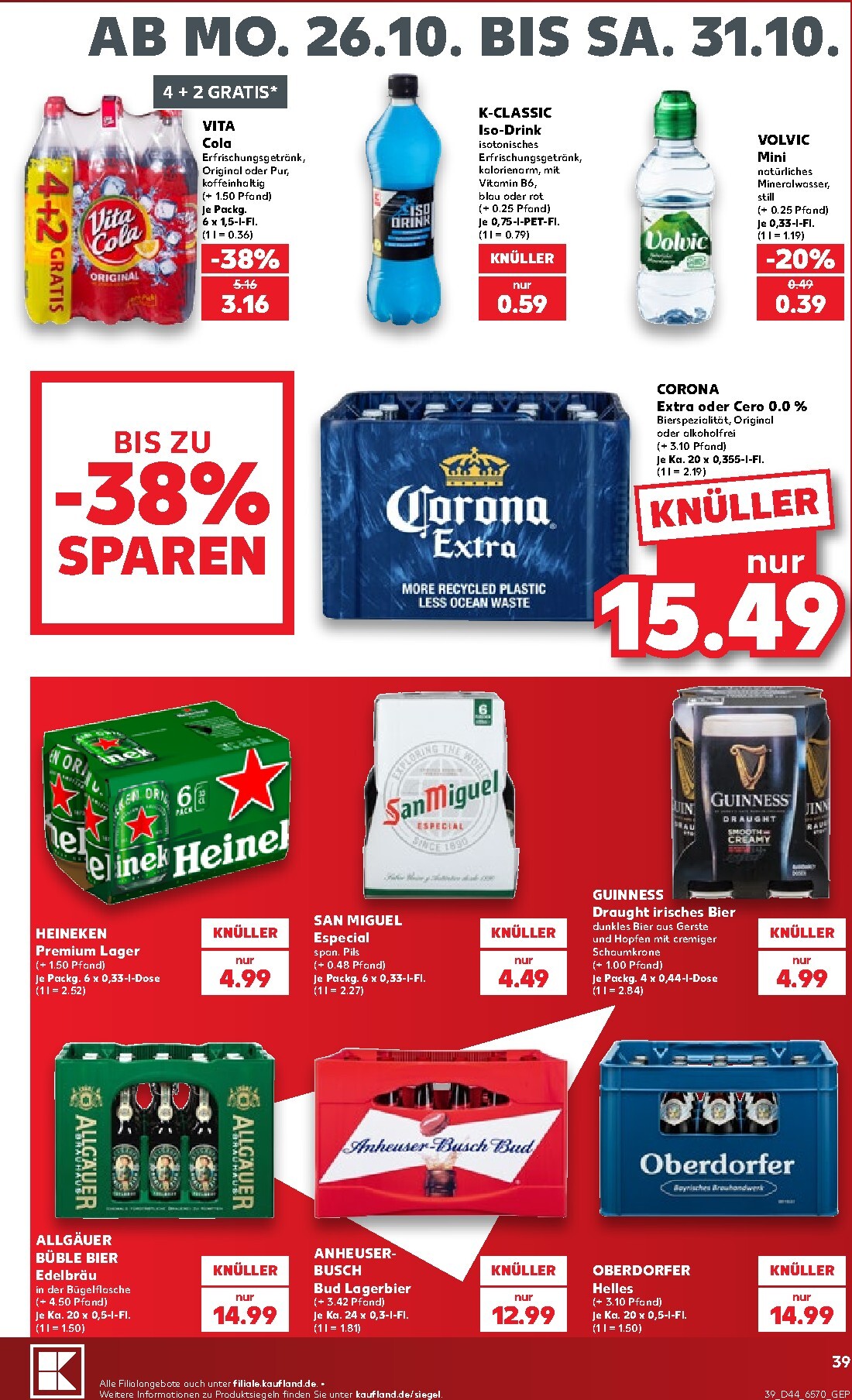 kaufland - Kaufland Prospekt nächste Woche – von Montag 26.10.2026 bis Samstag 31.10.2026 - page: 39