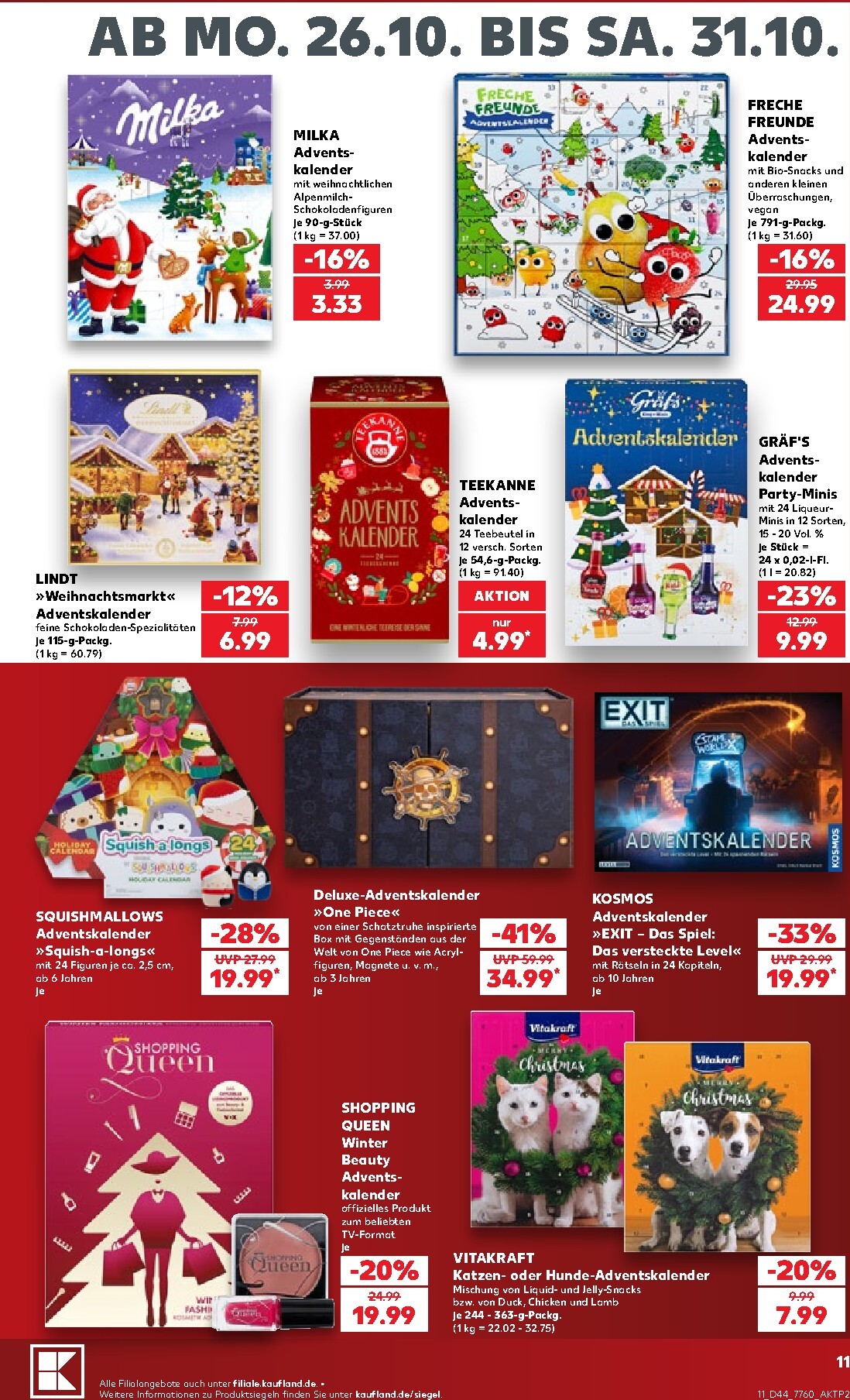 kaufland - Kaufland Prospekt nächste Woche – von Montag 26.10.2026 bis Samstag 31.10.2026 - page: 11