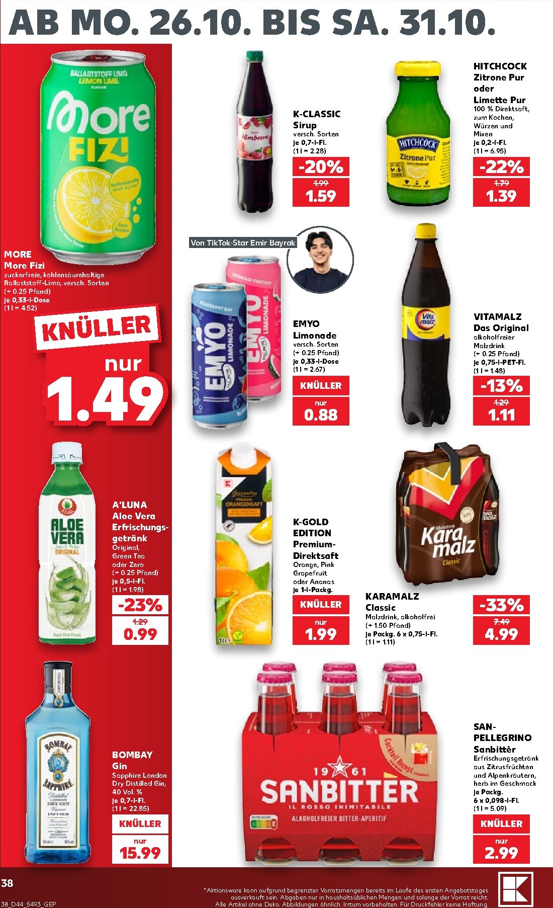 kaufland - Kaufland Prospekt nächste Woche – von Montag 26.10.2026 bis Samstag 31.10.2026 - page: 38