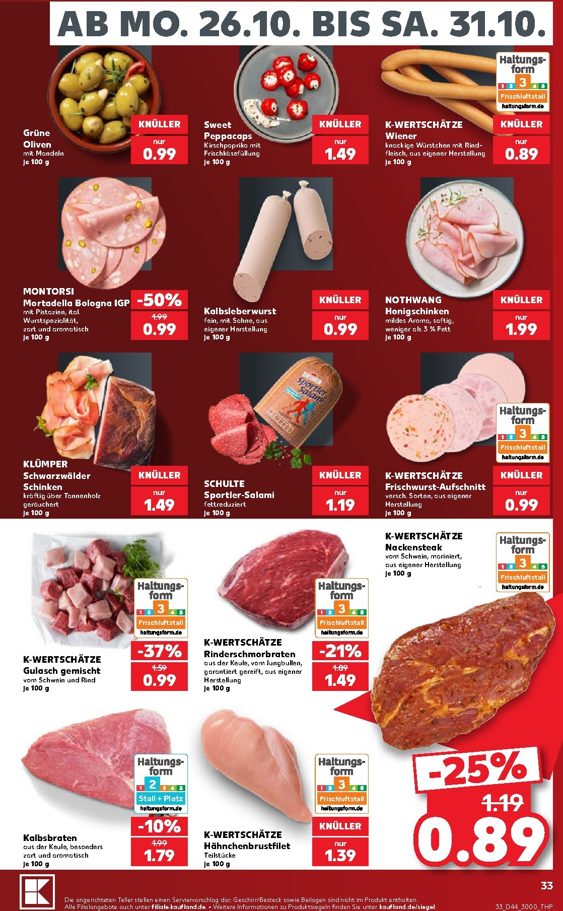 kaufland - Kaufland Prospekt nächste Woche – von Montag 26.10.2026 bis Samstag 31.10.2026 - page: 33