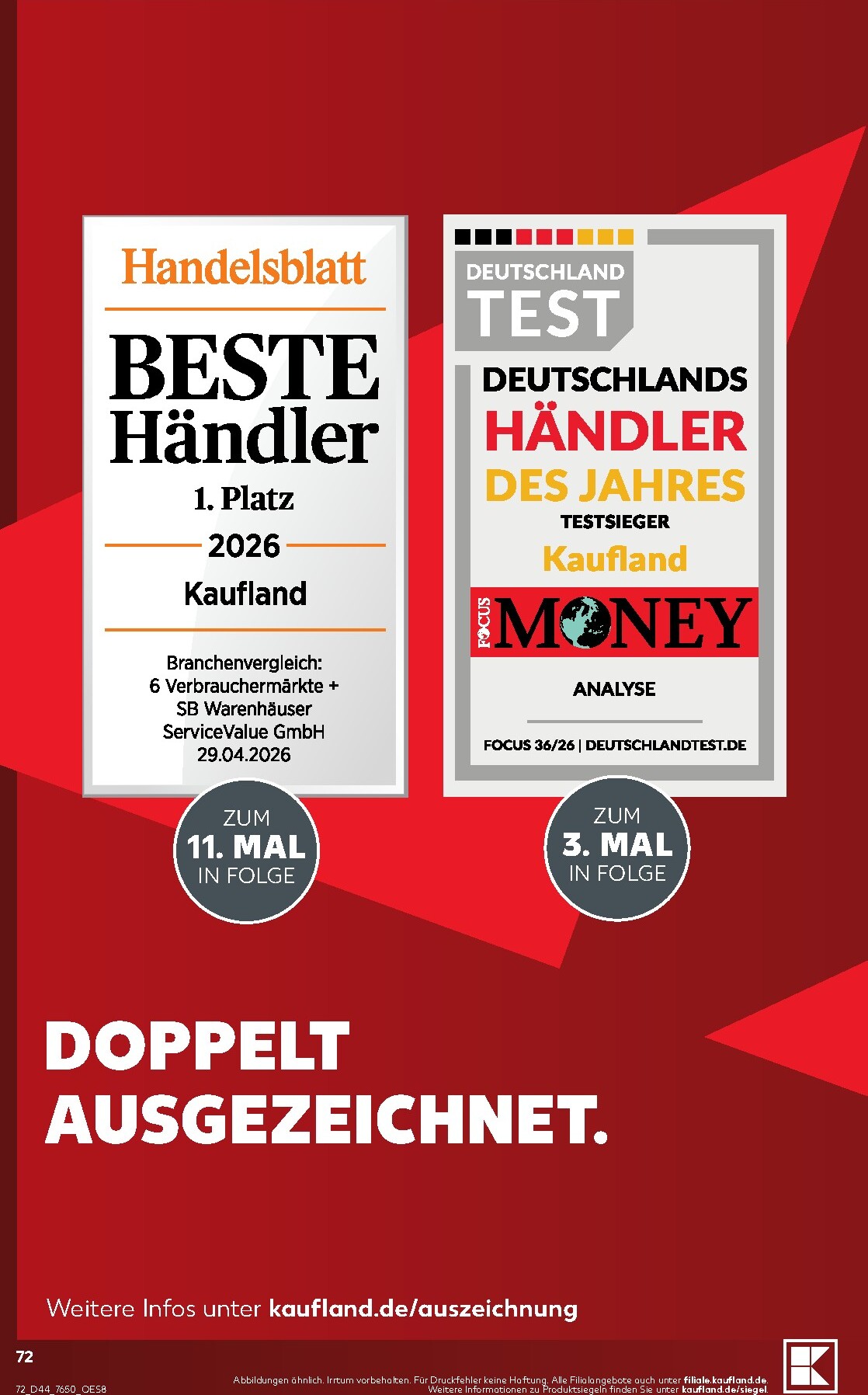 kaufland - Kaufland Prospekt nächste Woche – von Montag 26.10.2026 bis Samstag 31.10.2026 - page: 72