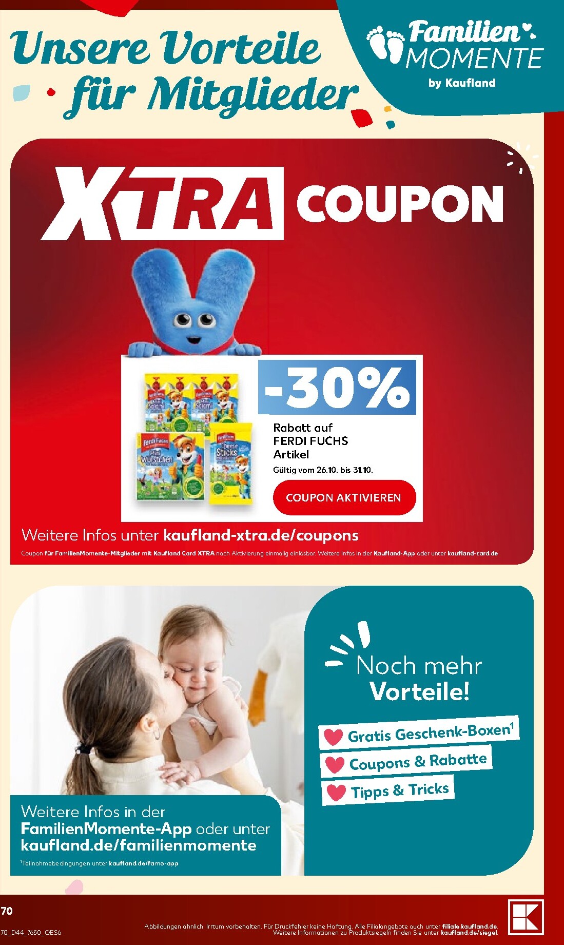kaufland - Kaufland Prospekt nächste Woche – von Montag 26.10.2026 bis Samstag 31.10.2026 - page: 70