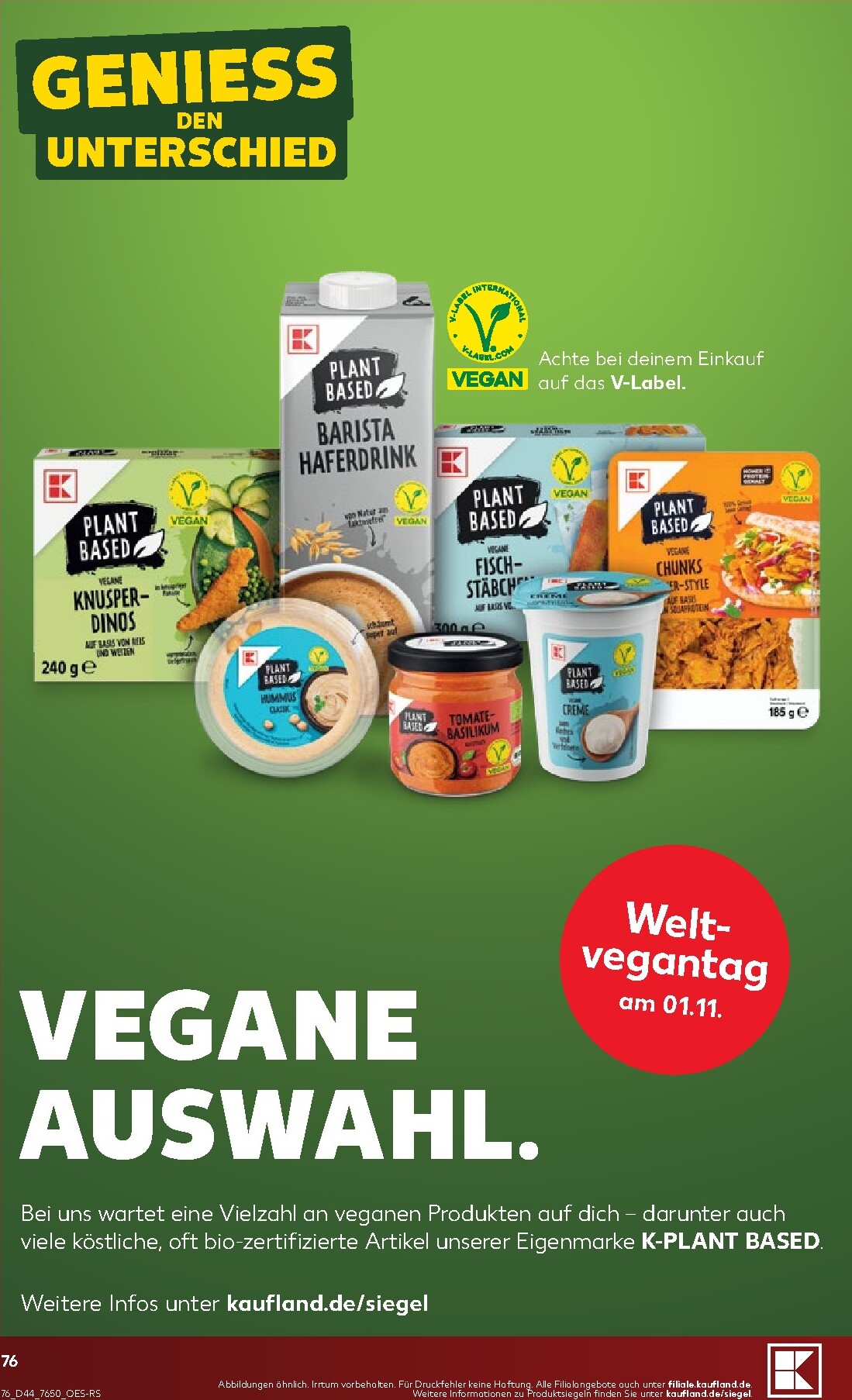 kaufland - Kaufland Prospekt nächste Woche – von Montag 26.10.2026 bis Samstag 31.10.2026 - page: 76