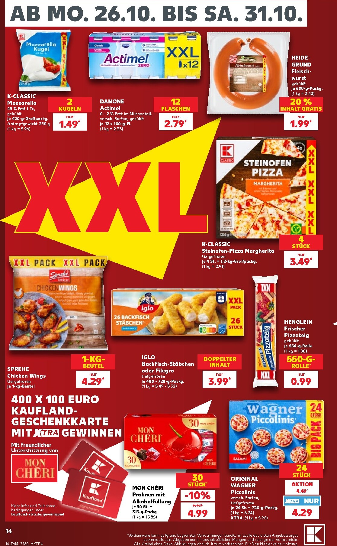 kaufland - Kaufland Prospekt nächste Woche – von Montag 26.10.2026 bis Samstag 31.10.2026 - page: 14