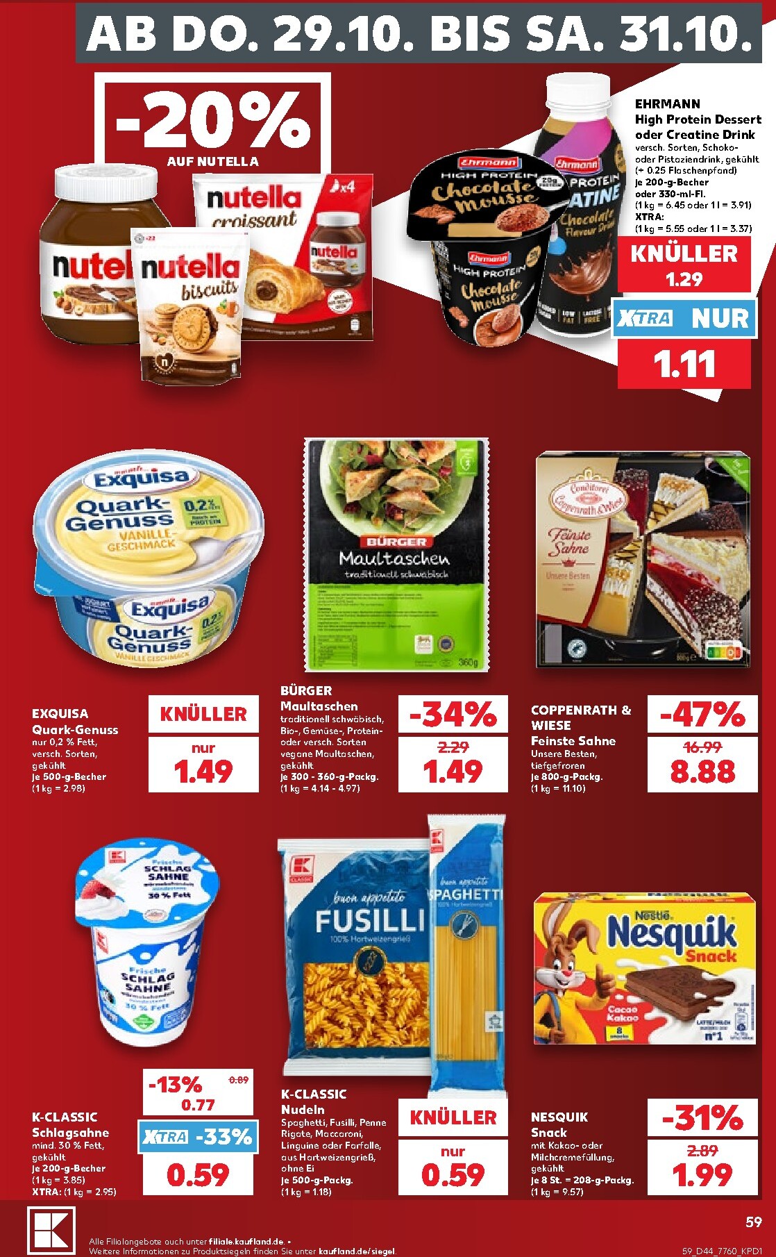 kaufland - Kaufland Prospekt nächste Woche – von Montag 26.10.2026 bis Samstag 31.10.2026 - page: 59