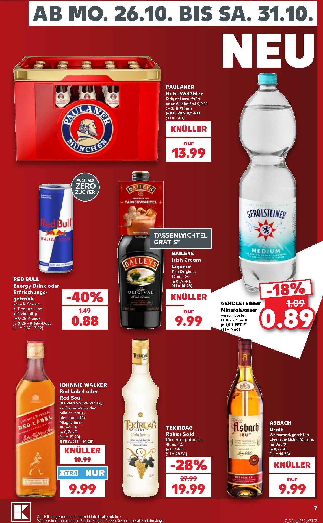kaufland - Kaufland Prospekt nächste Woche – von Montag 26.10.2026 bis Samstag 31.10.2026 - page: 7