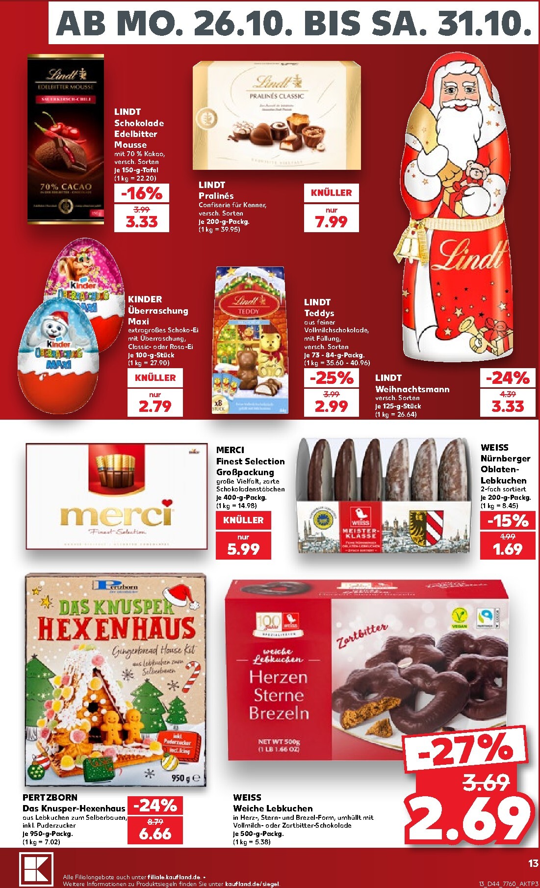 kaufland - Kaufland Prospekt nächste Woche – von Montag 26.10.2026 bis Samstag 31.10.2026 - page: 13