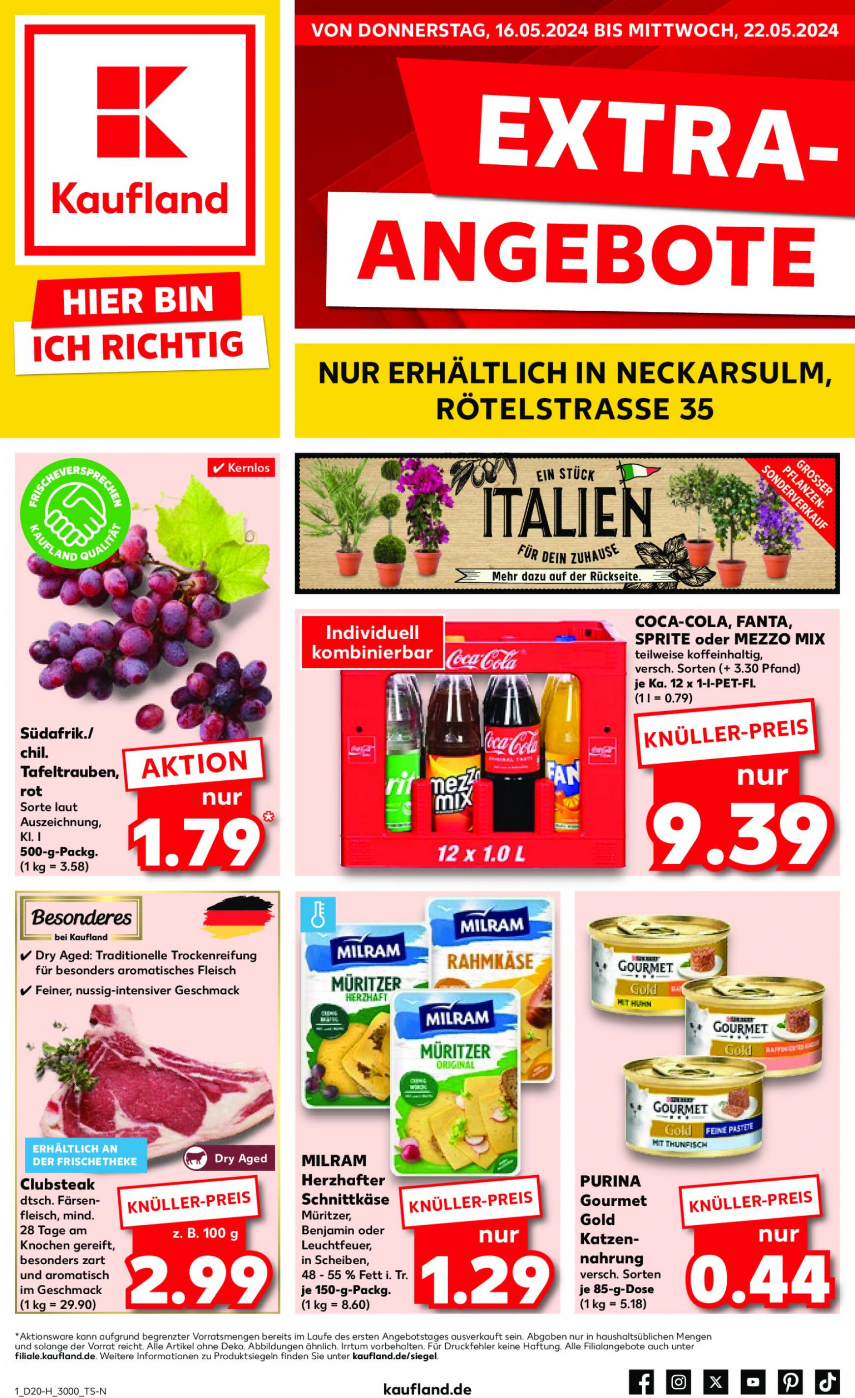 kaufland - Flyer Kaufland aktuell 16.05. - 22.05. - page: 1