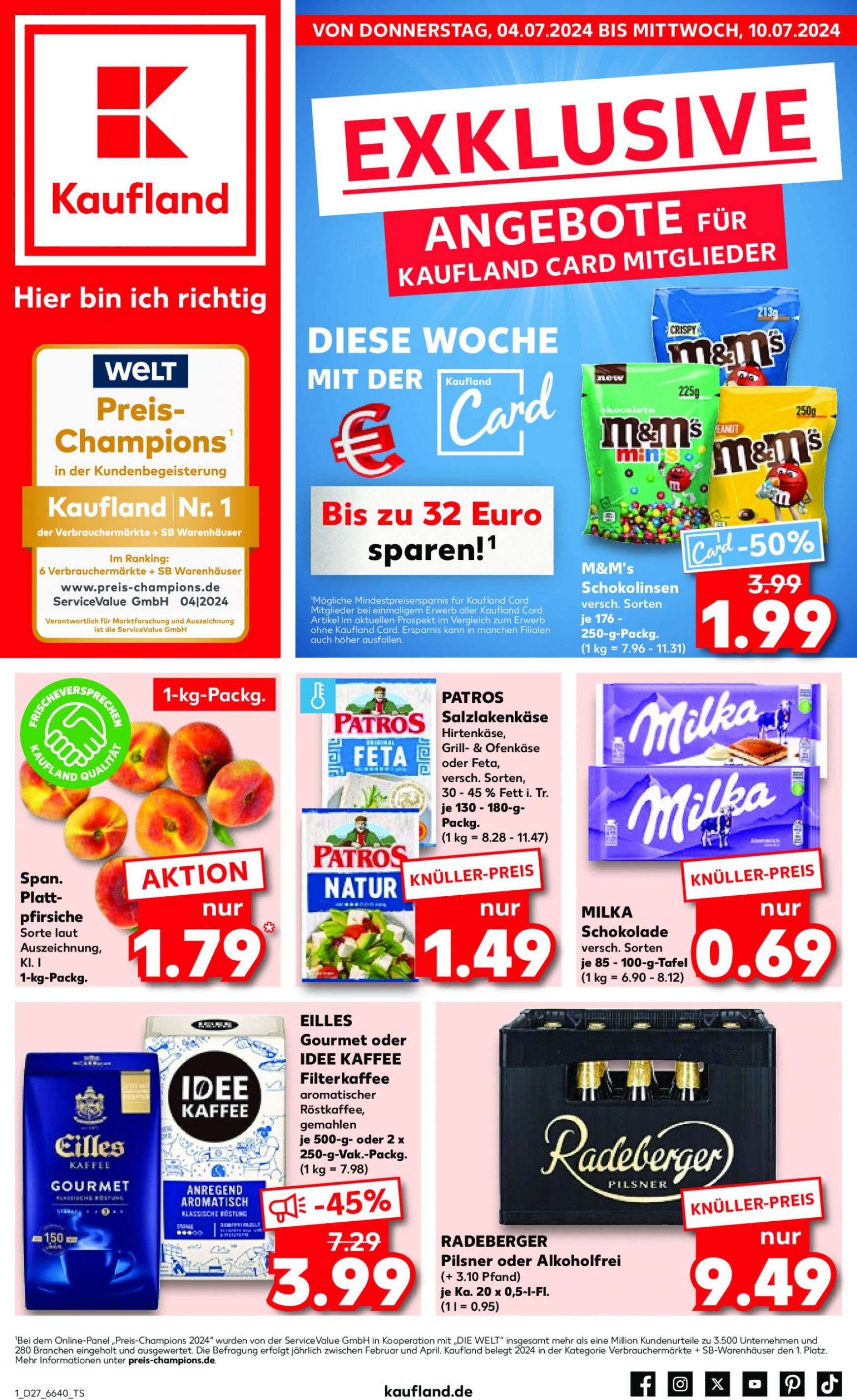 kaufland - Flyer Kaufland aktuell 04.07. - 10.07. - page: 1