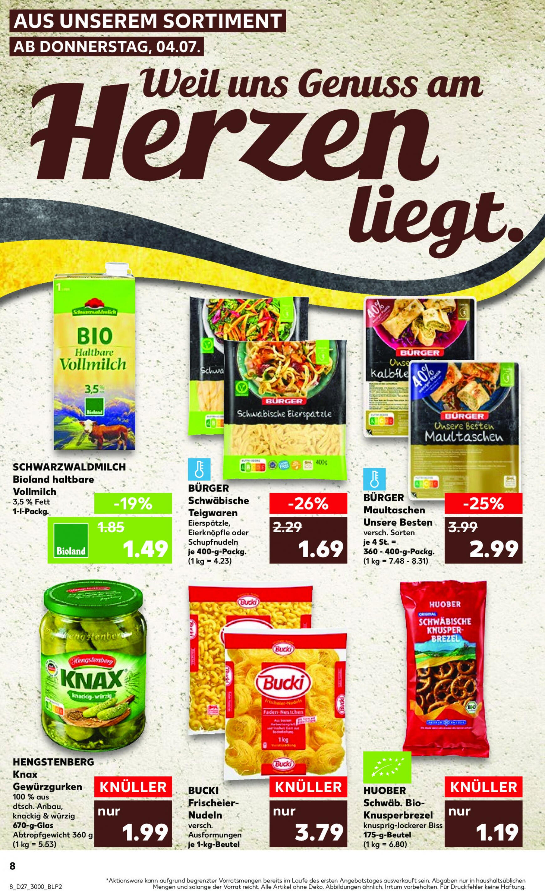 kaufland - Flyer Kaufland aktuell 04.07. - 10.07. - page: 8