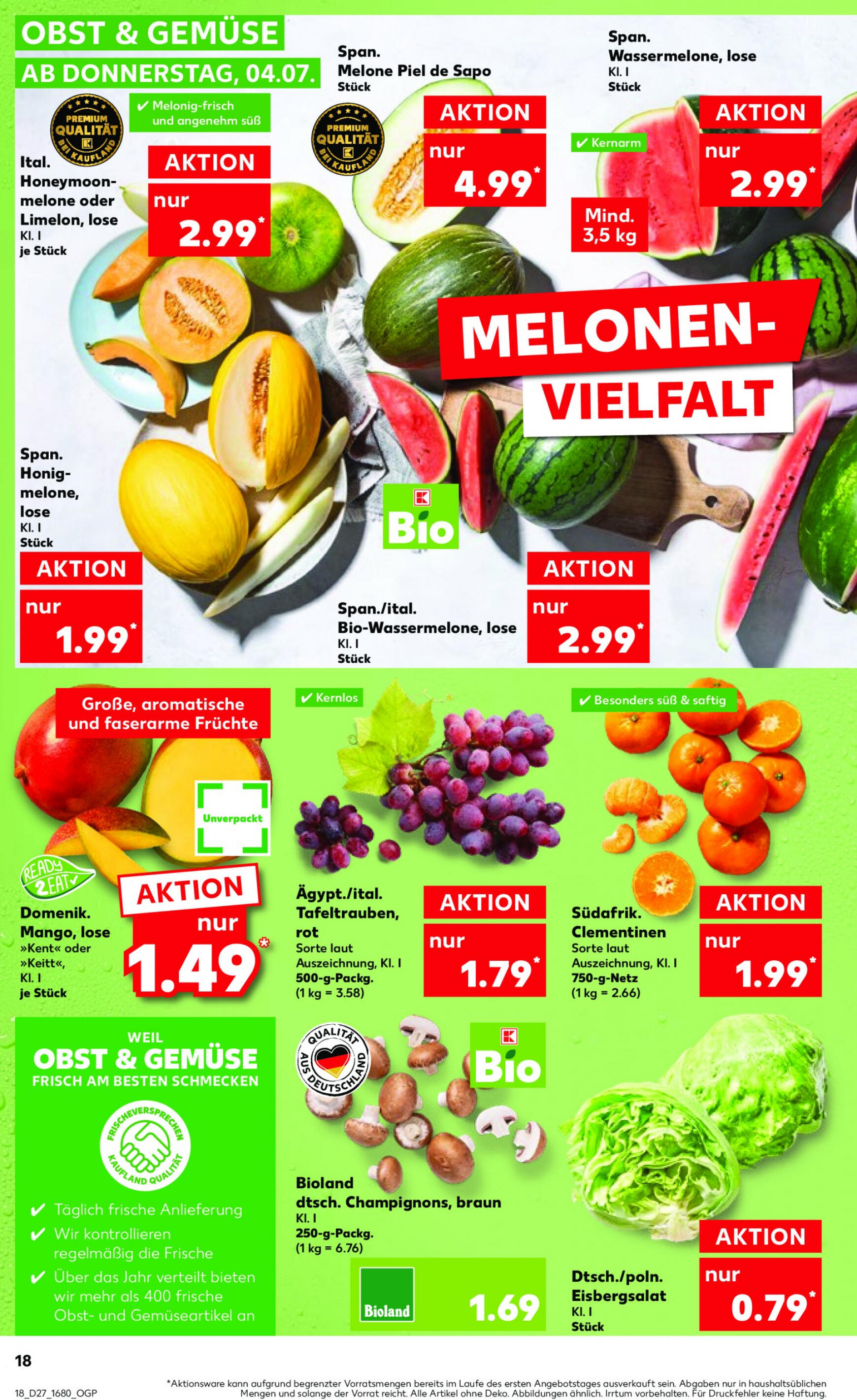 kaufland - Flyer Kaufland aktuell 04.07. - 10.07. - page: 18