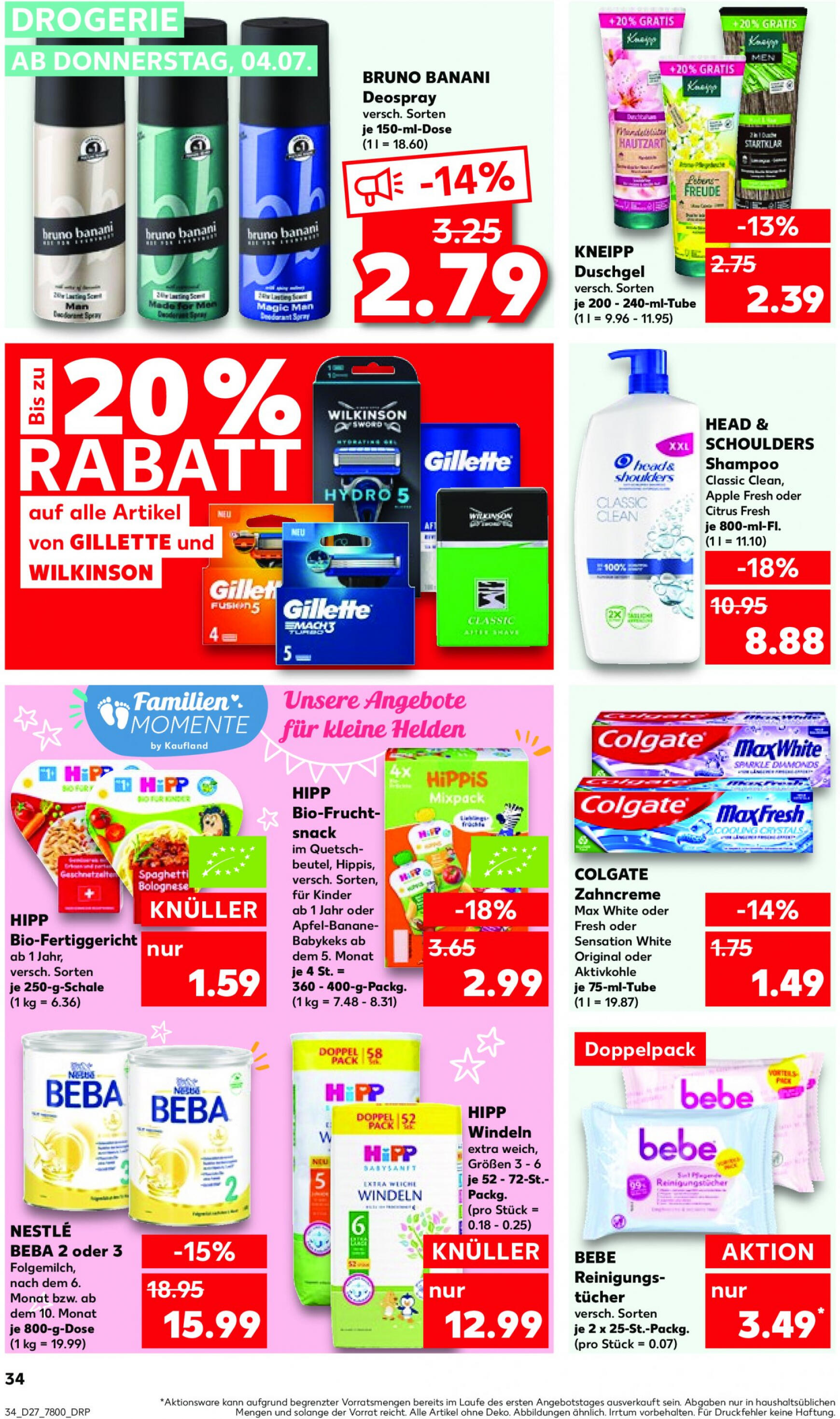 kaufland - Flyer Kaufland aktuell 04.07. - 10.07. - page: 34