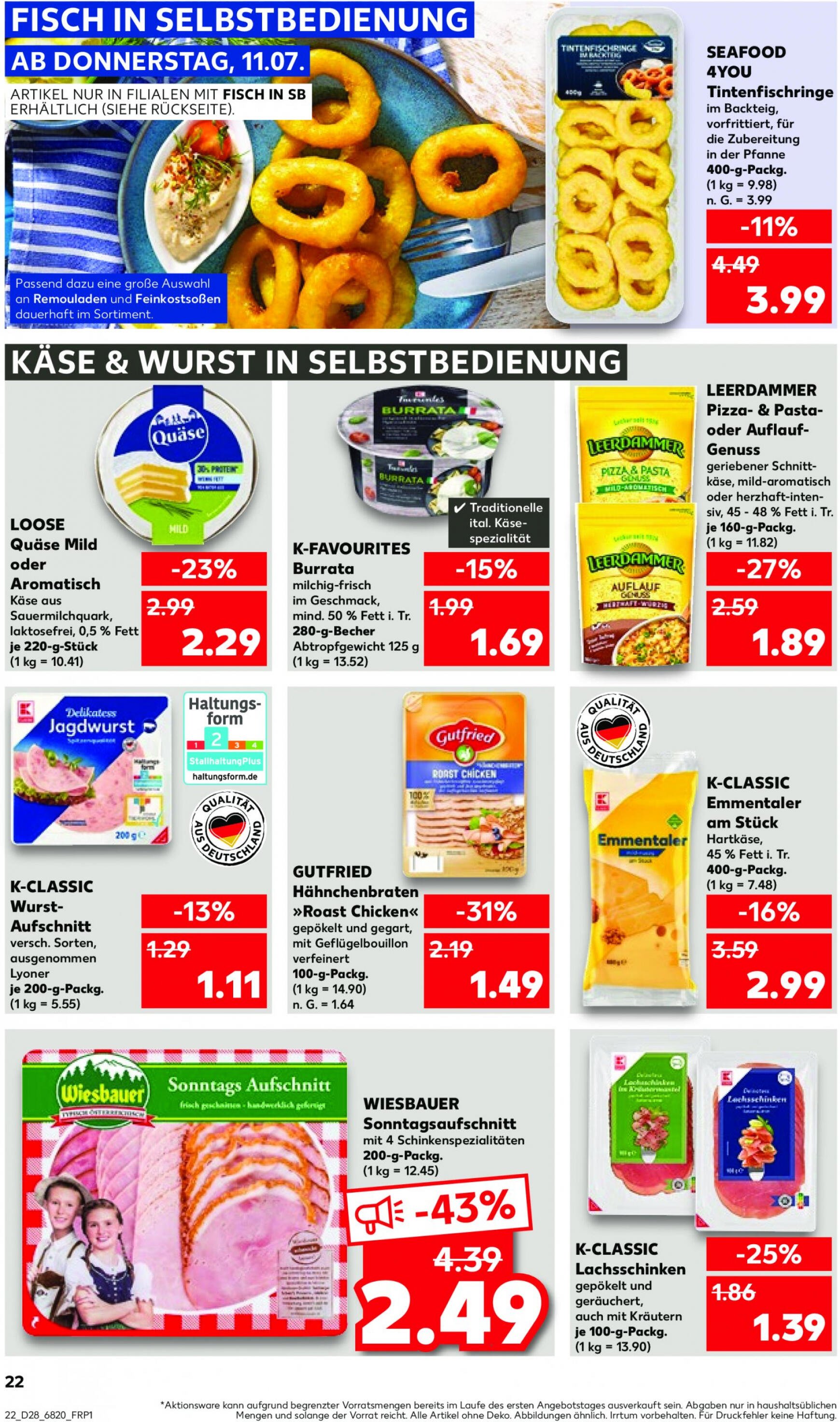 kaufland - Flyer Kaufland aktuell 11.07. - 17.07. - page: 22