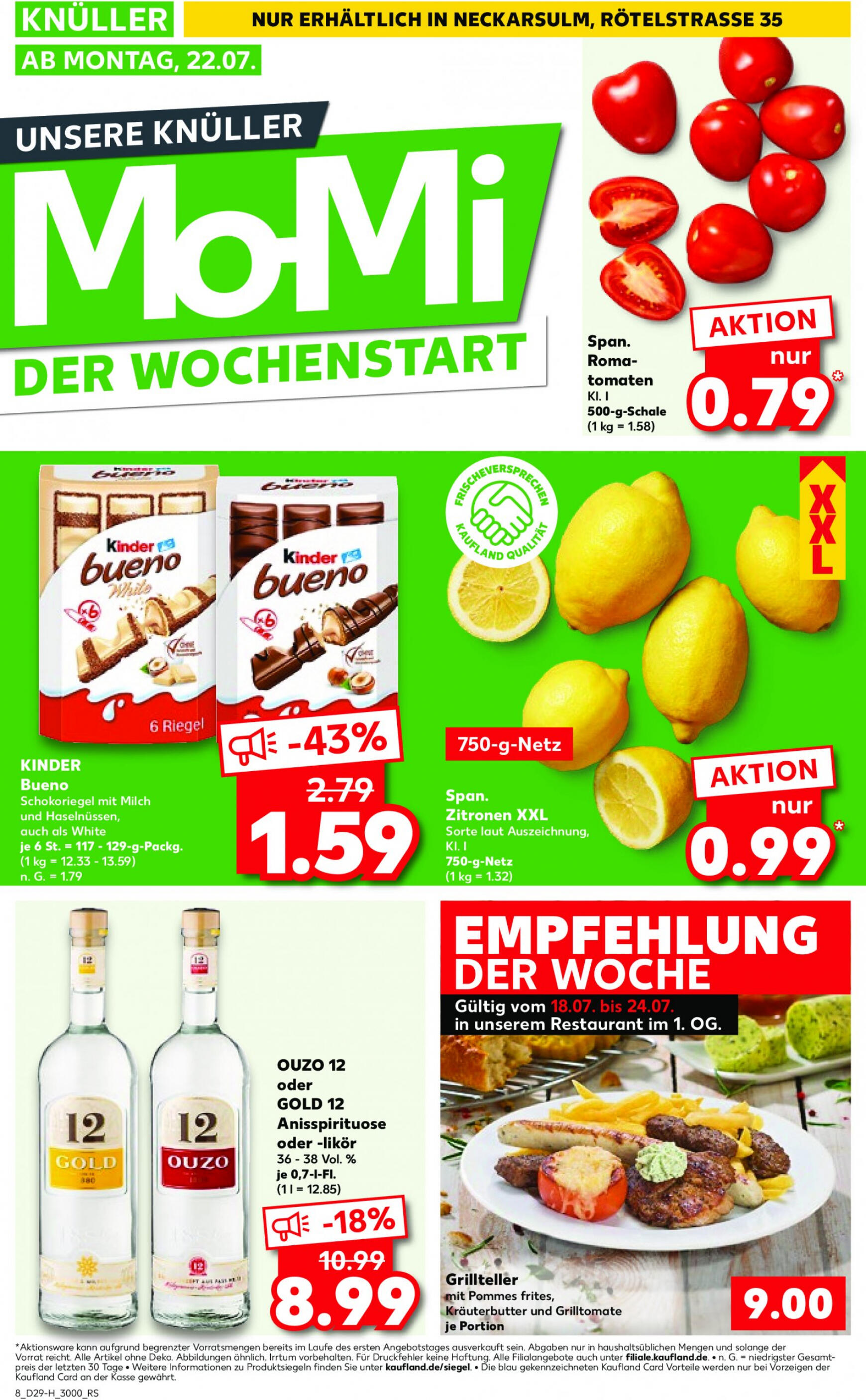 kaufland - Flyer Kaufland - Neckarsulm aktuell 18.07. - 24.07. - page: 8