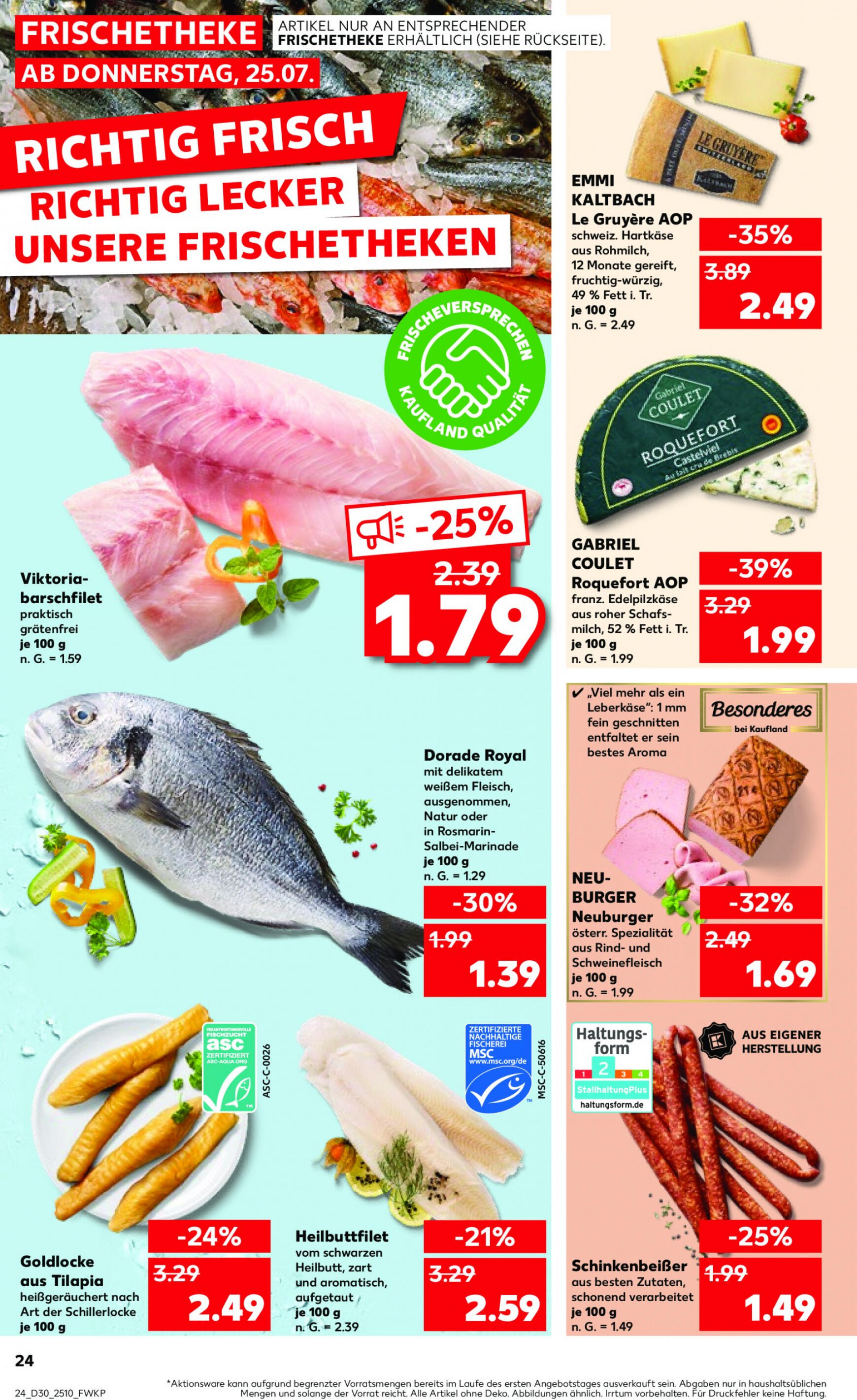 kaufland - Flyer Kaufland aktuell 25.07. - 31.07. - page: 24