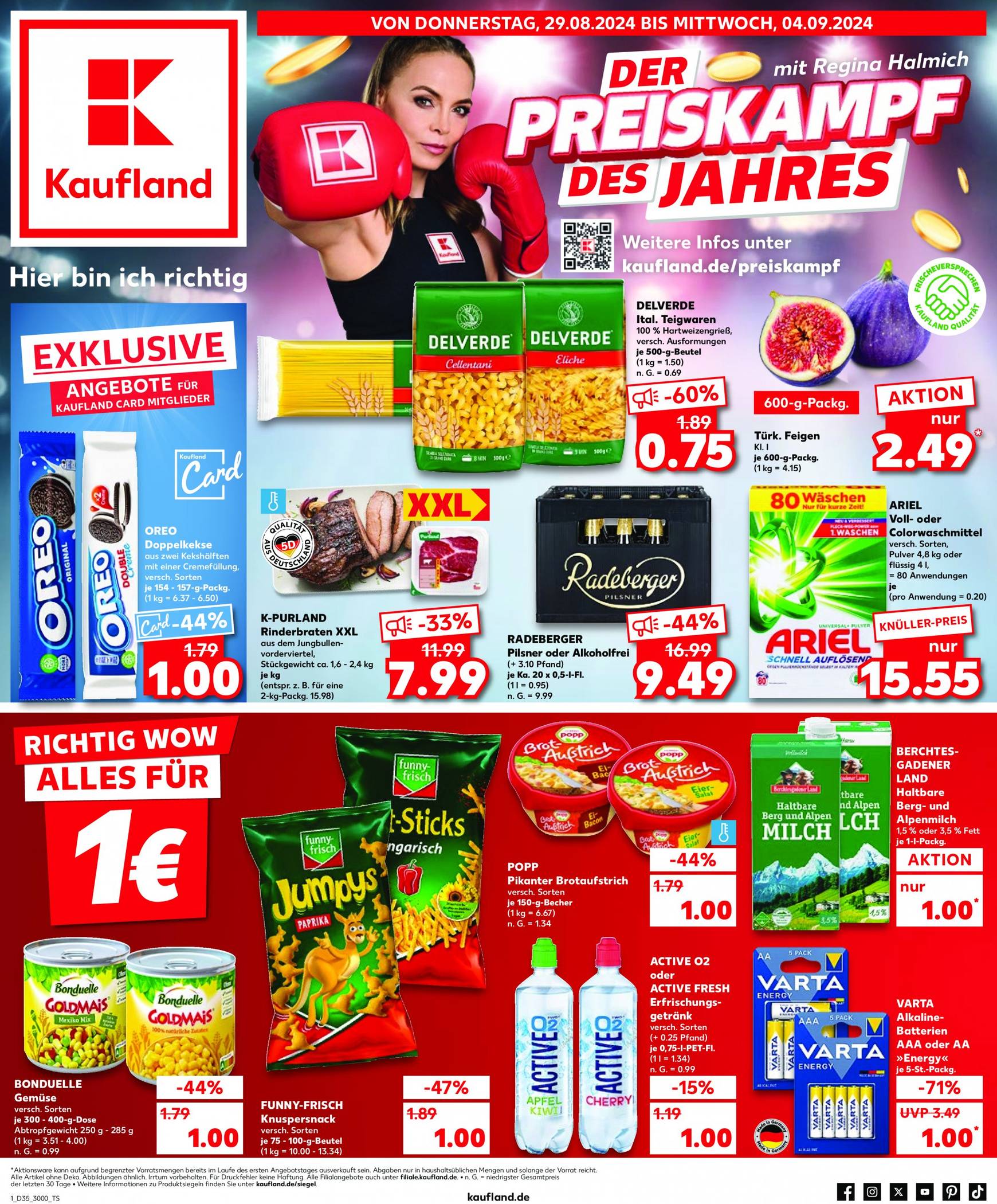 kaufland - Kaufland-Prospekt gültig ab 29.08. - 04.09. - page: 1