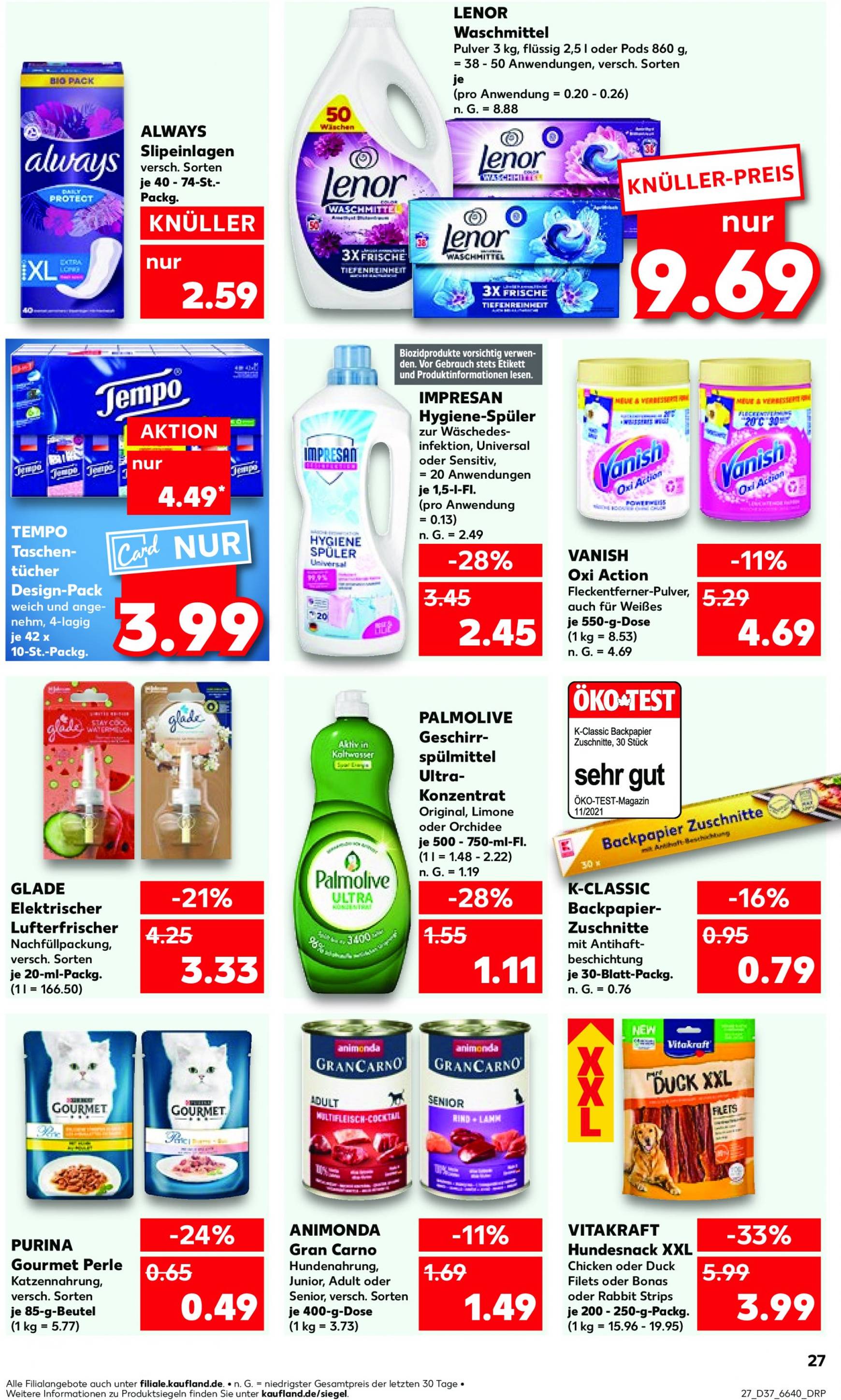 kaufland - Kaufland-Prospekt gültig ab 12.09. - 18.09. - page: 27