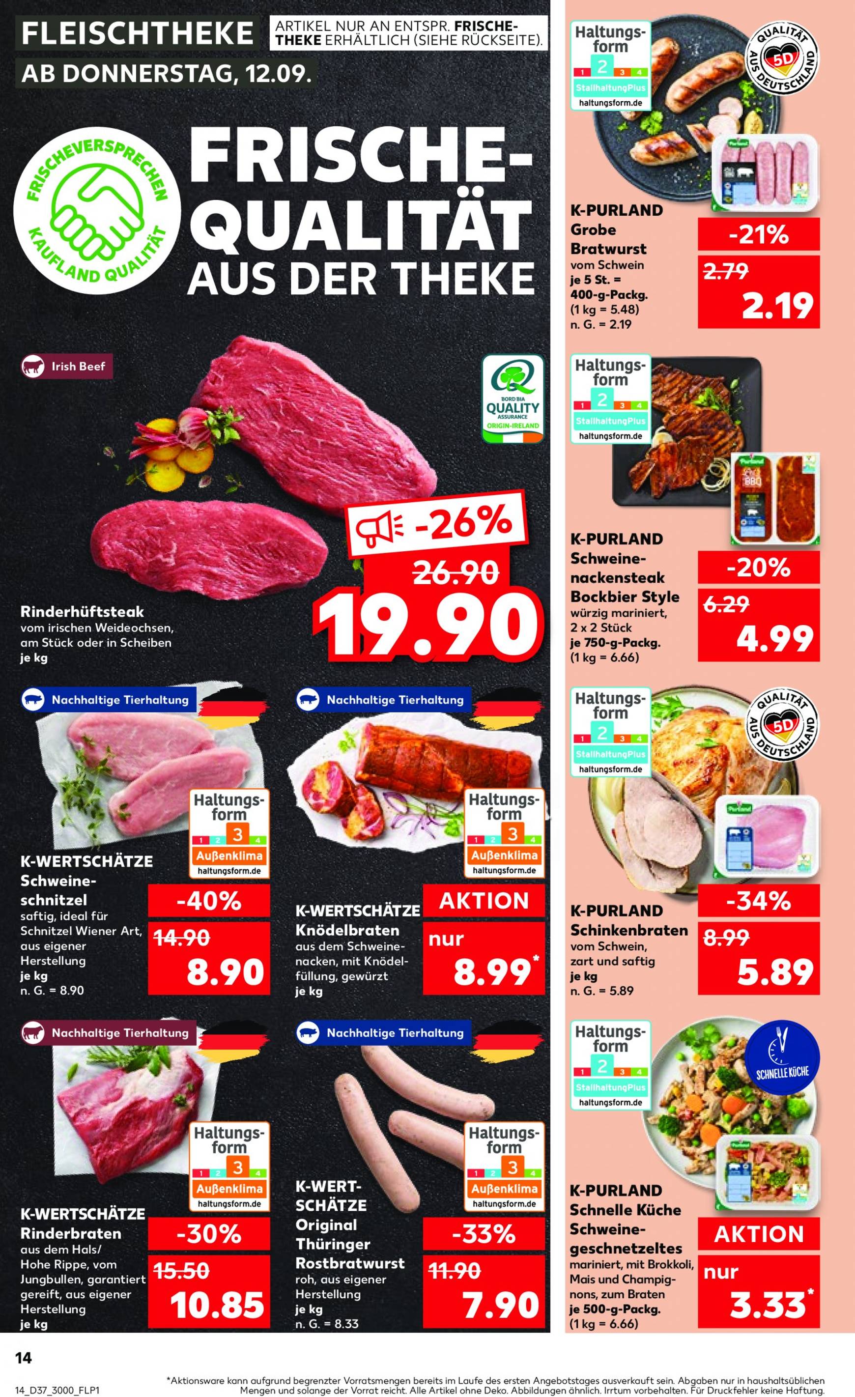 kaufland - Kaufland-Prospekt gültig ab 12.09. - 18.09. - page: 14