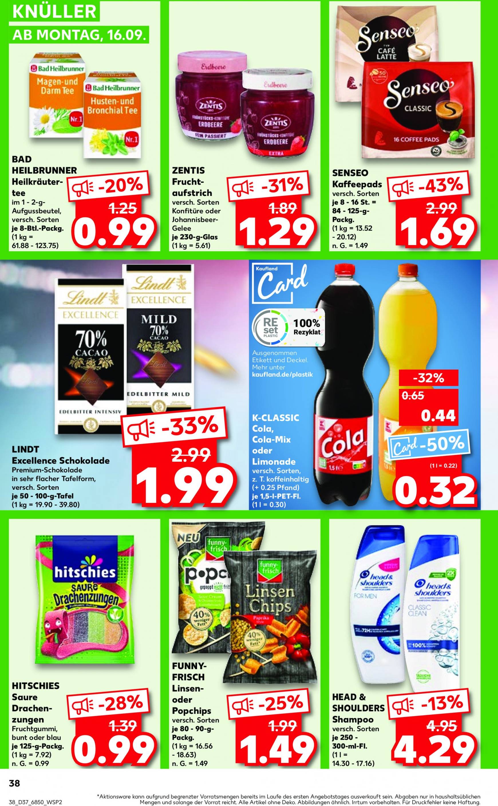 kaufland - Kaufland-Prospekt gültig ab 12.09. - 18.09. - page: 38