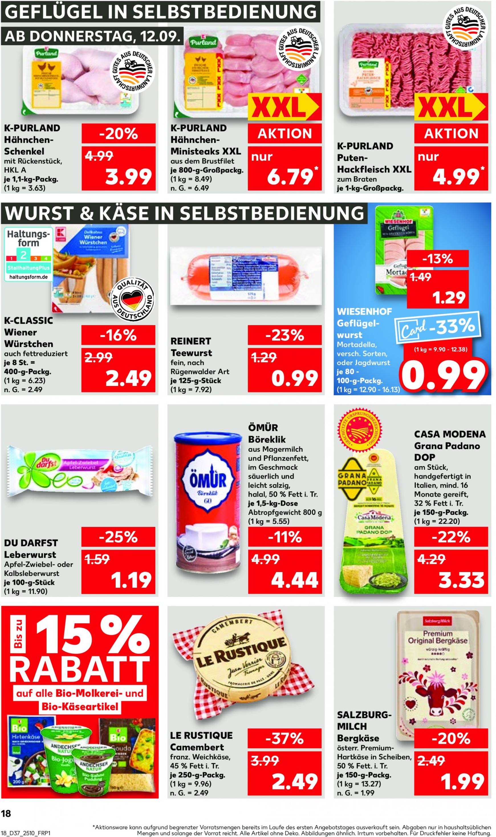 kaufland - Kaufland-Prospekt gültig ab 12.09. - 18.09. - page: 18