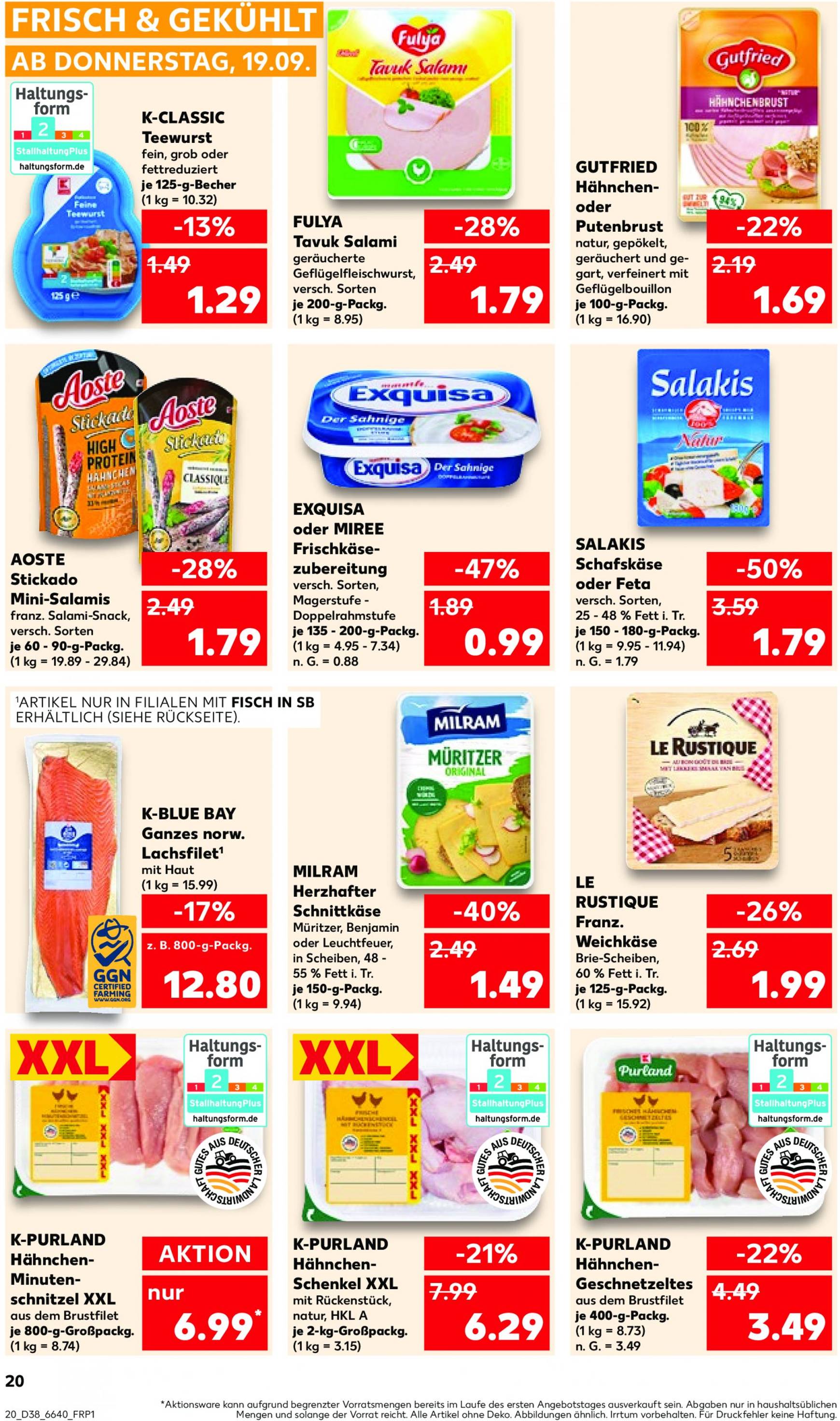 kaufland - Kaufland-Prospekt gültig ab 19.09. - 25.09. - page: 20