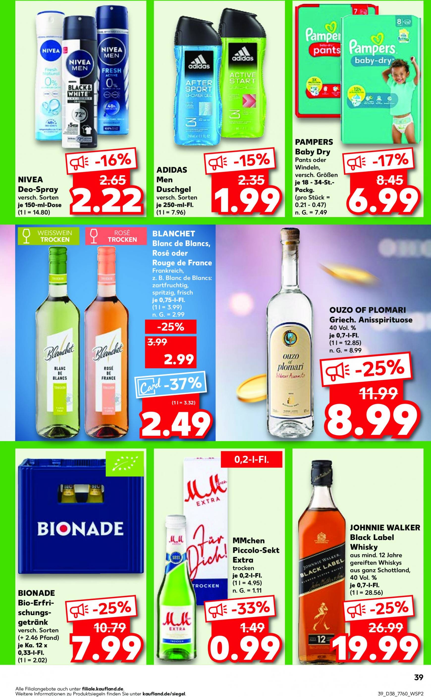 kaufland - Kaufland-Prospekt gültig ab 19.09. - 25.09. - page: 39