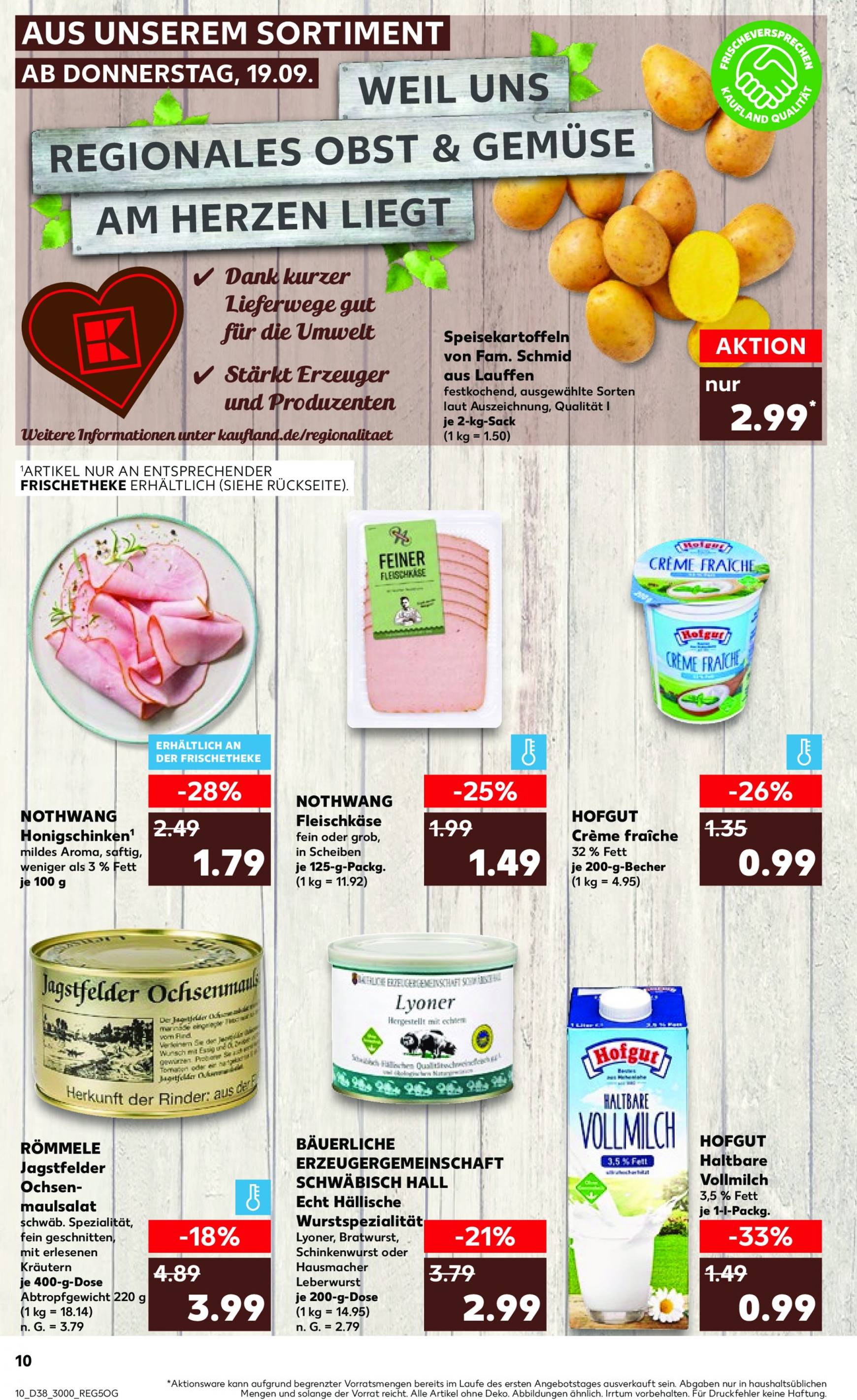 kaufland - Kaufland-Prospekt gültig ab 19.09. - 25.09. - page: 10