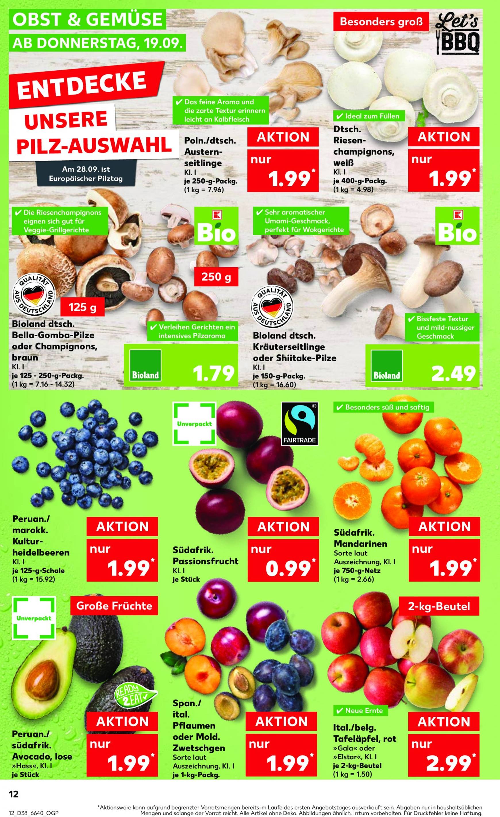 kaufland - Kaufland-Prospekt gültig ab 19.09. - 25.09. - page: 12