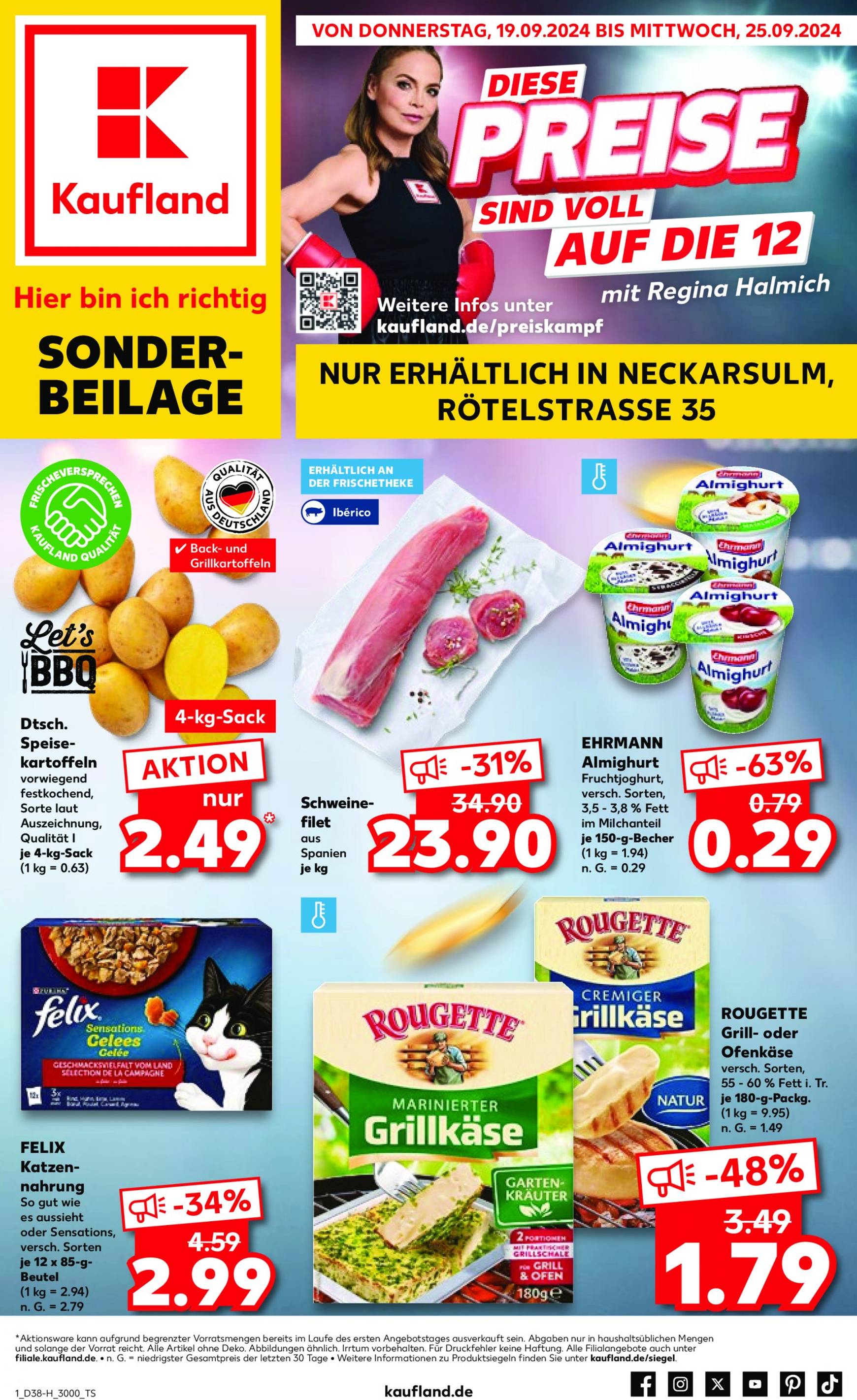 kaufland - Kaufland - Neckarsulm-Prospekt gültig ab 19.09. - 25.09.