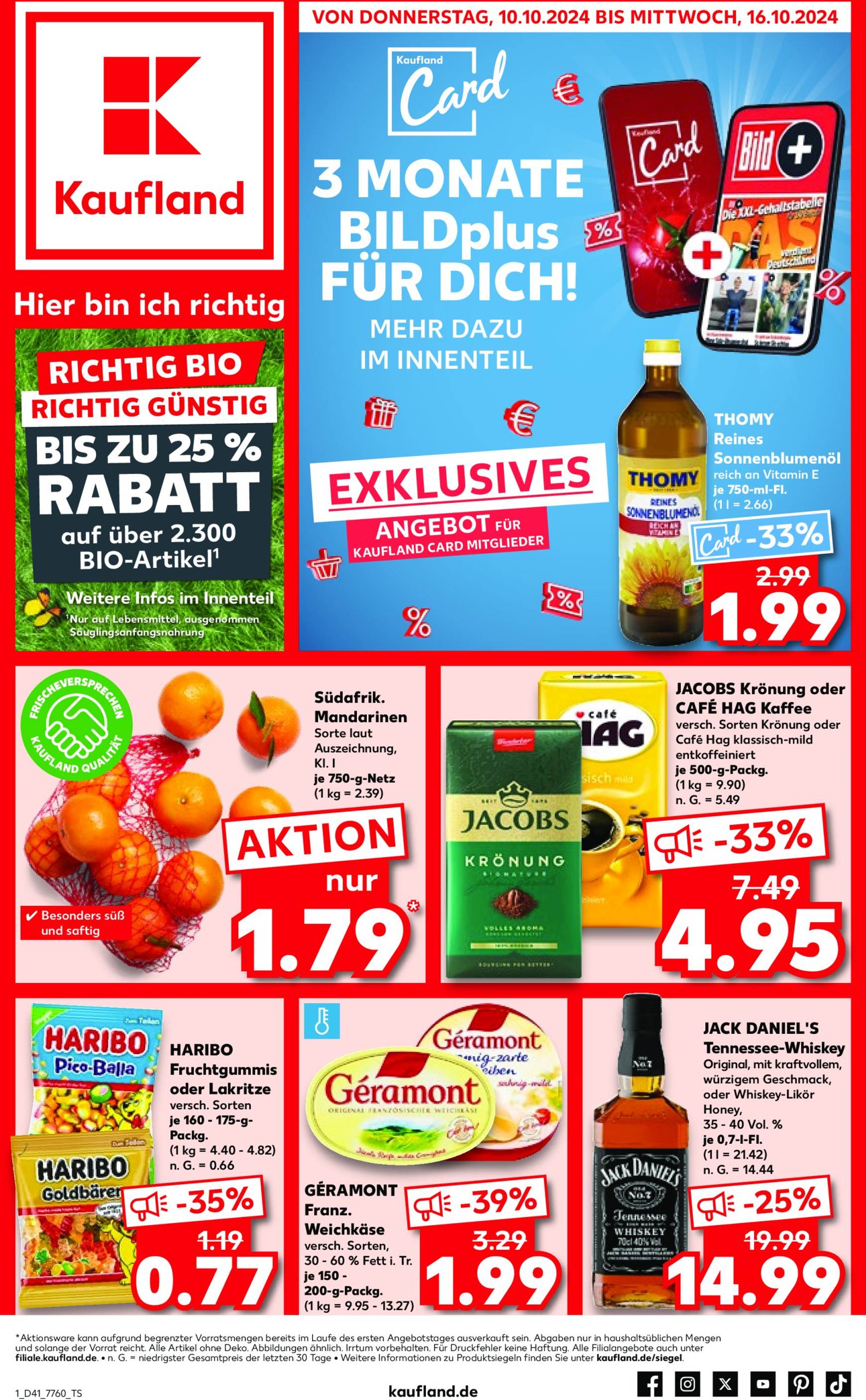 kaufland - Kaufland-Prospekt gültig von 10.10. bis 16.10. - page: 1