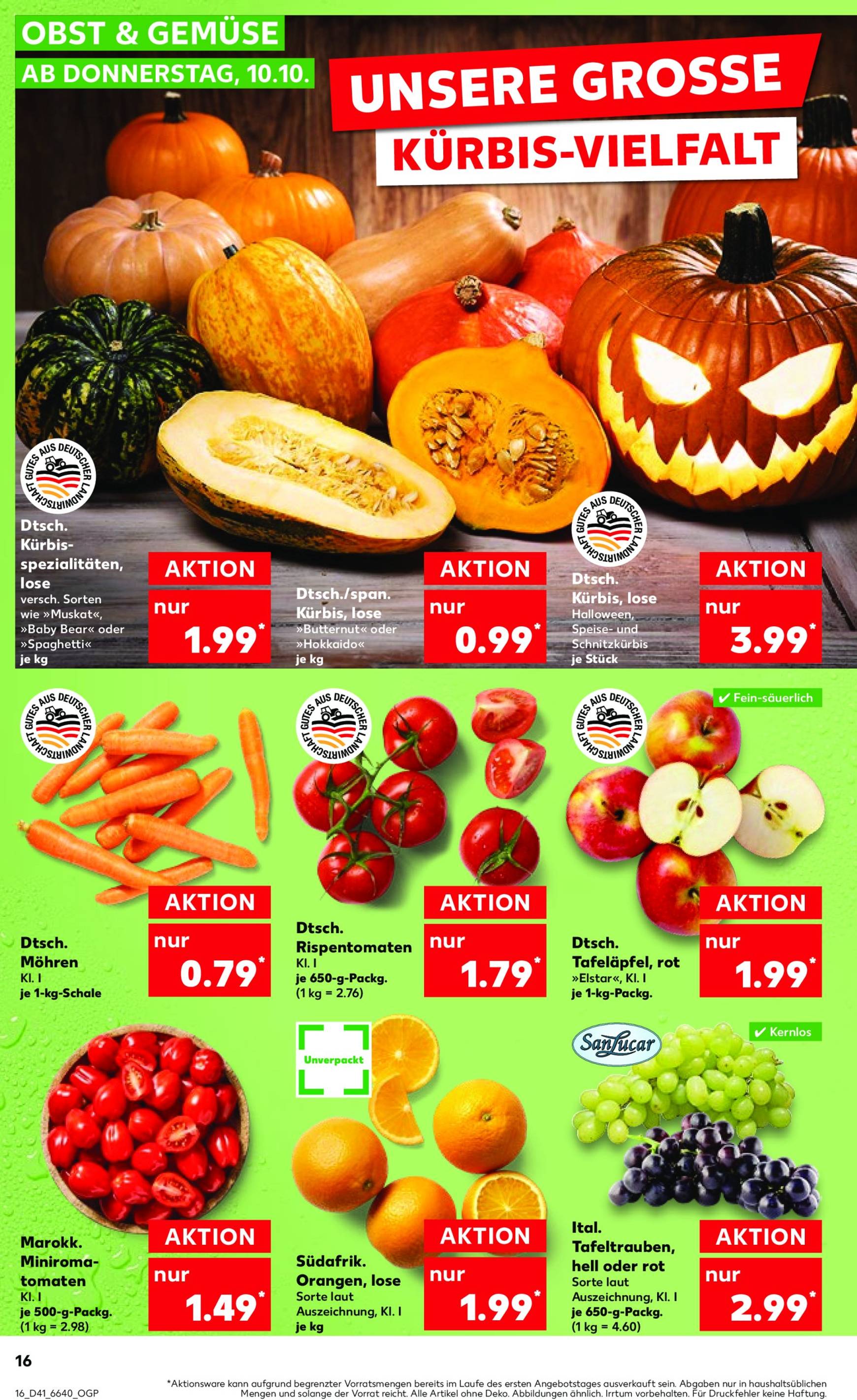 kaufland - Kaufland-Prospekt gültig von 10.10. bis 16.10. - page: 16