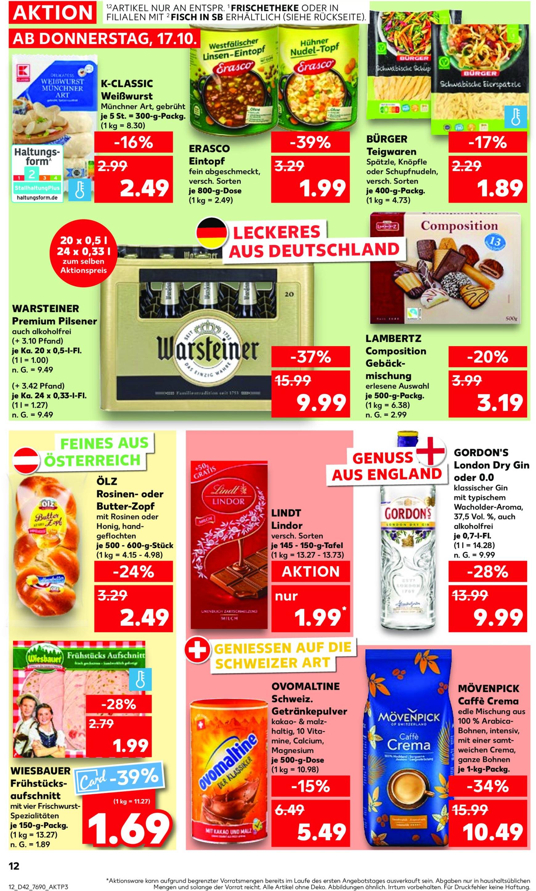 kaufland - Kaufland-Prospekt gültig von 17.10. bis 23.10. - page: 12