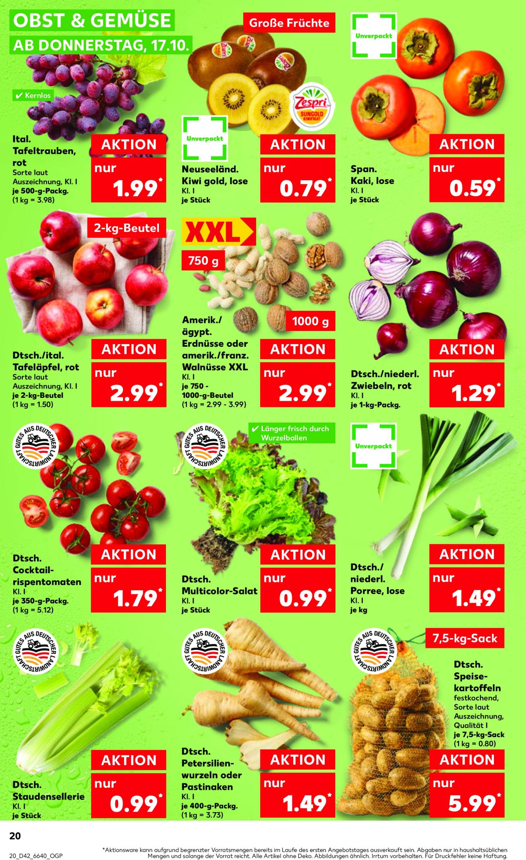 kaufland - Kaufland-Prospekt gültig von 17.10. bis 23.10. - page: 20