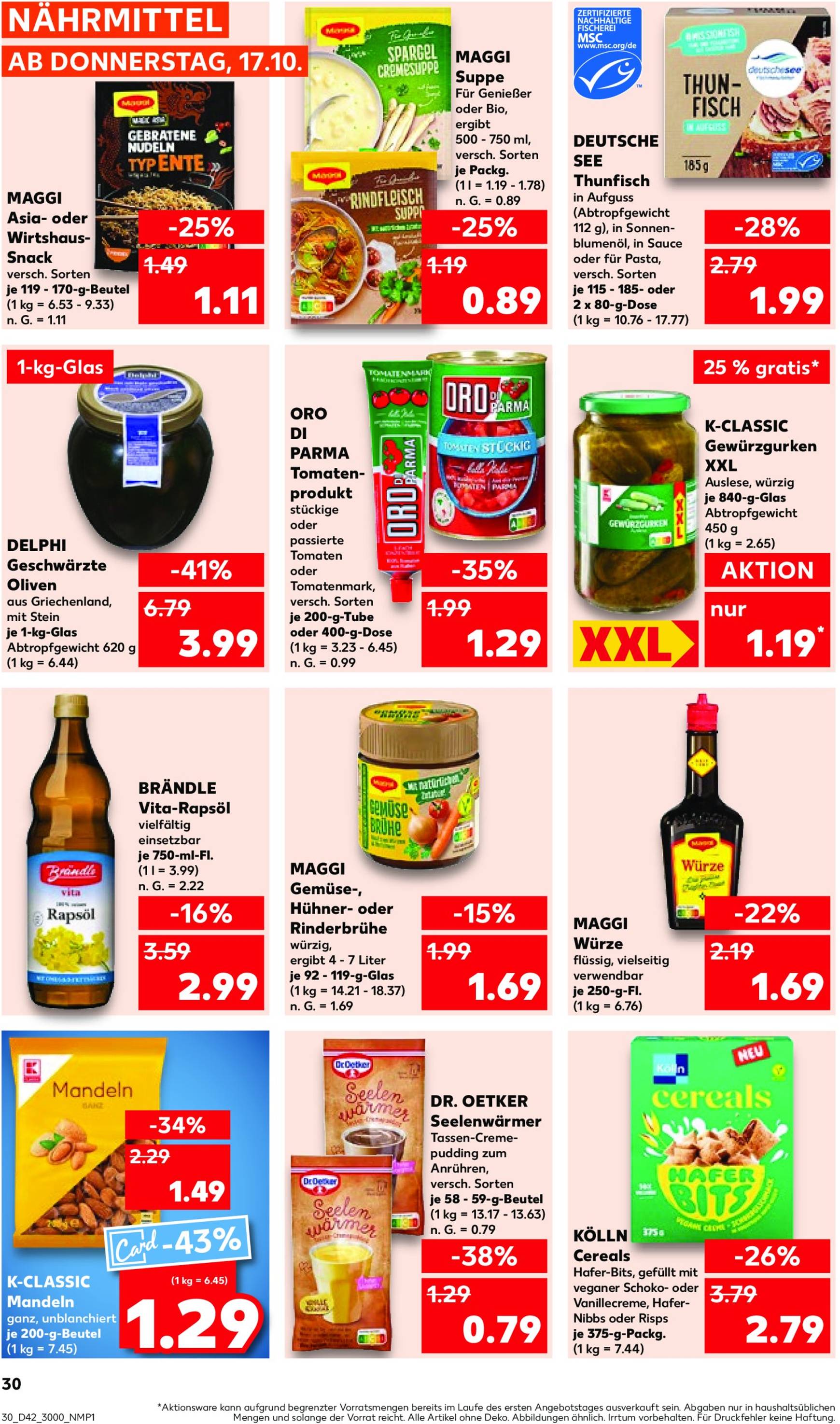 kaufland - Kaufland-Prospekt gültig von 17.10. bis 23.10. - page: 30