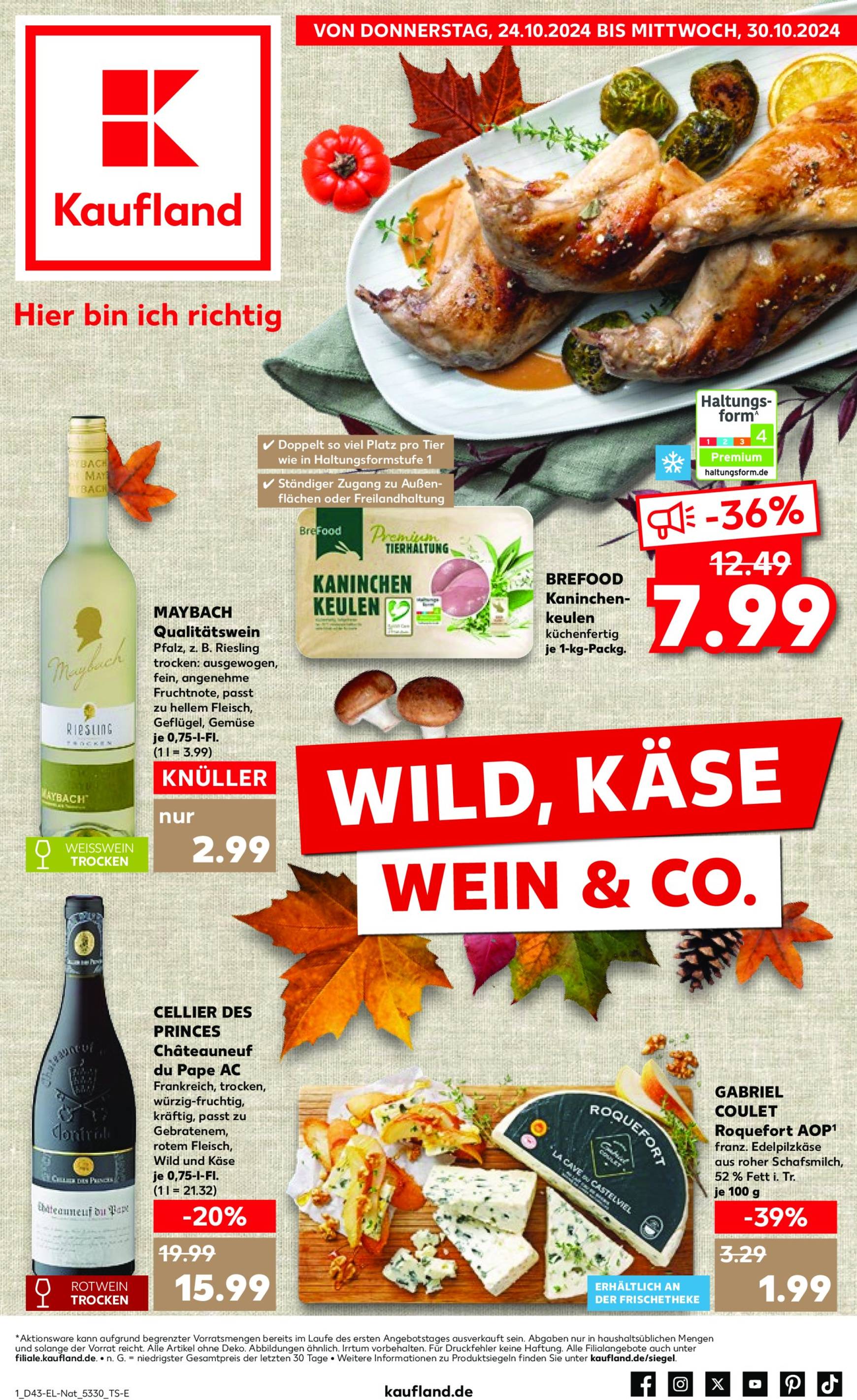 kaufland - Kaufland-Prospekt gültig von 24.10. bis 30.10.