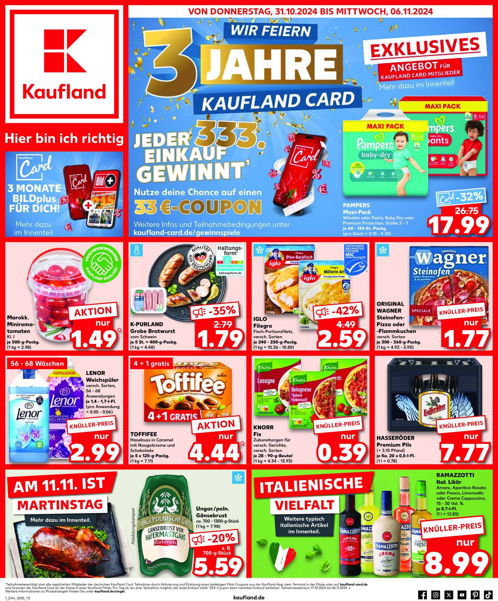 kaufland - Kaufland-Prospekt gültig von 31.10. bis 06.11.