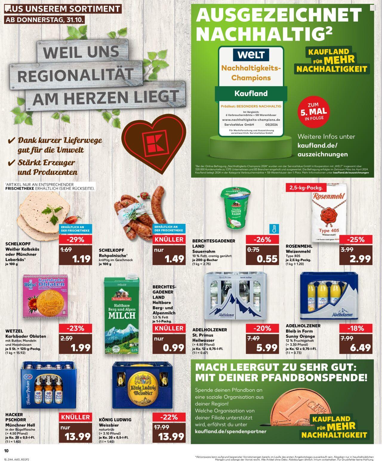 kaufland - Kaufland - Bayern 31.10.2024 - 06.11.2024 - page: 10