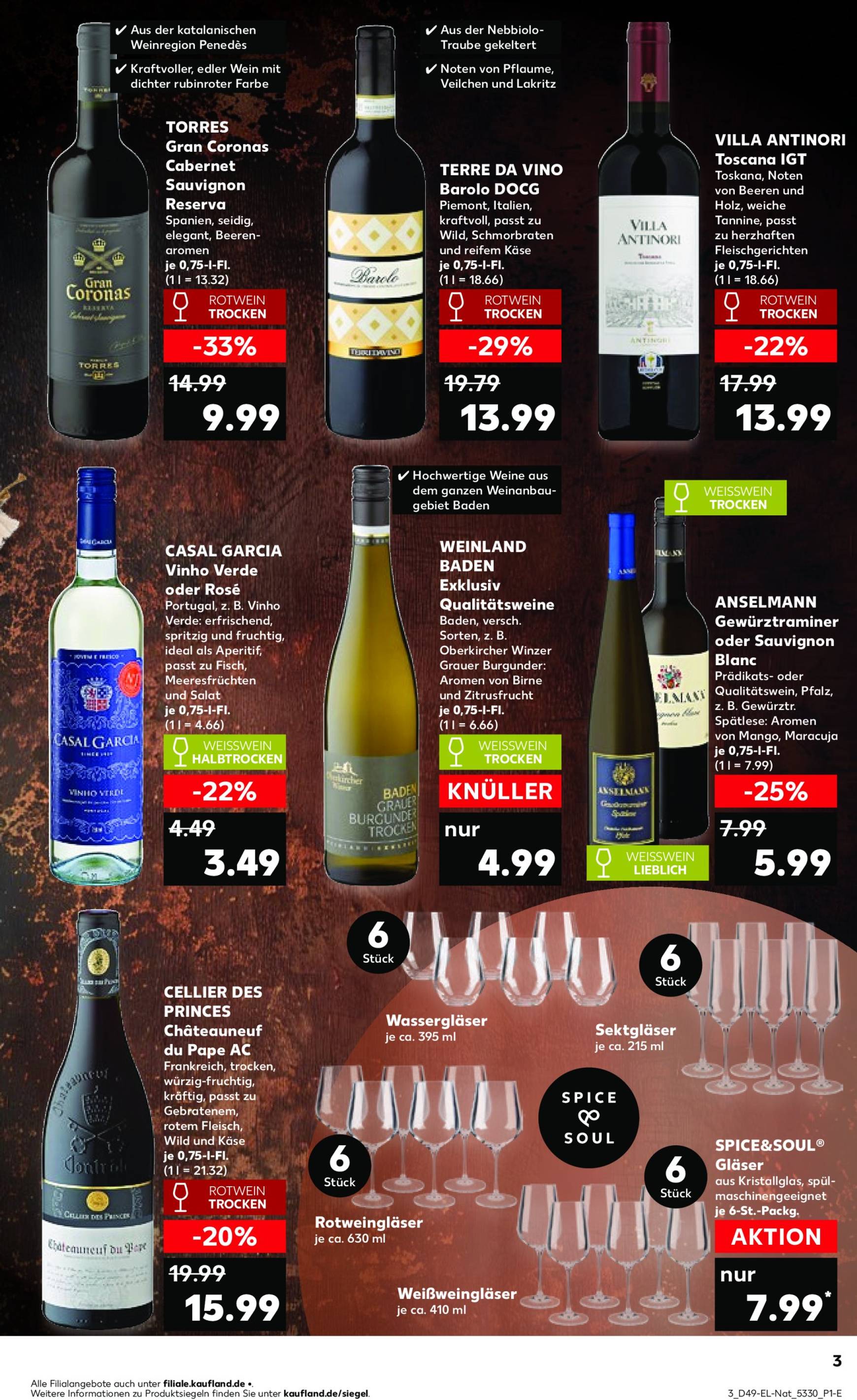 kaufland - Kaufland - Weine, Whisk(e)ys & Co.-Prospekt gültig von 05.12. bis 11.12. - page: 3