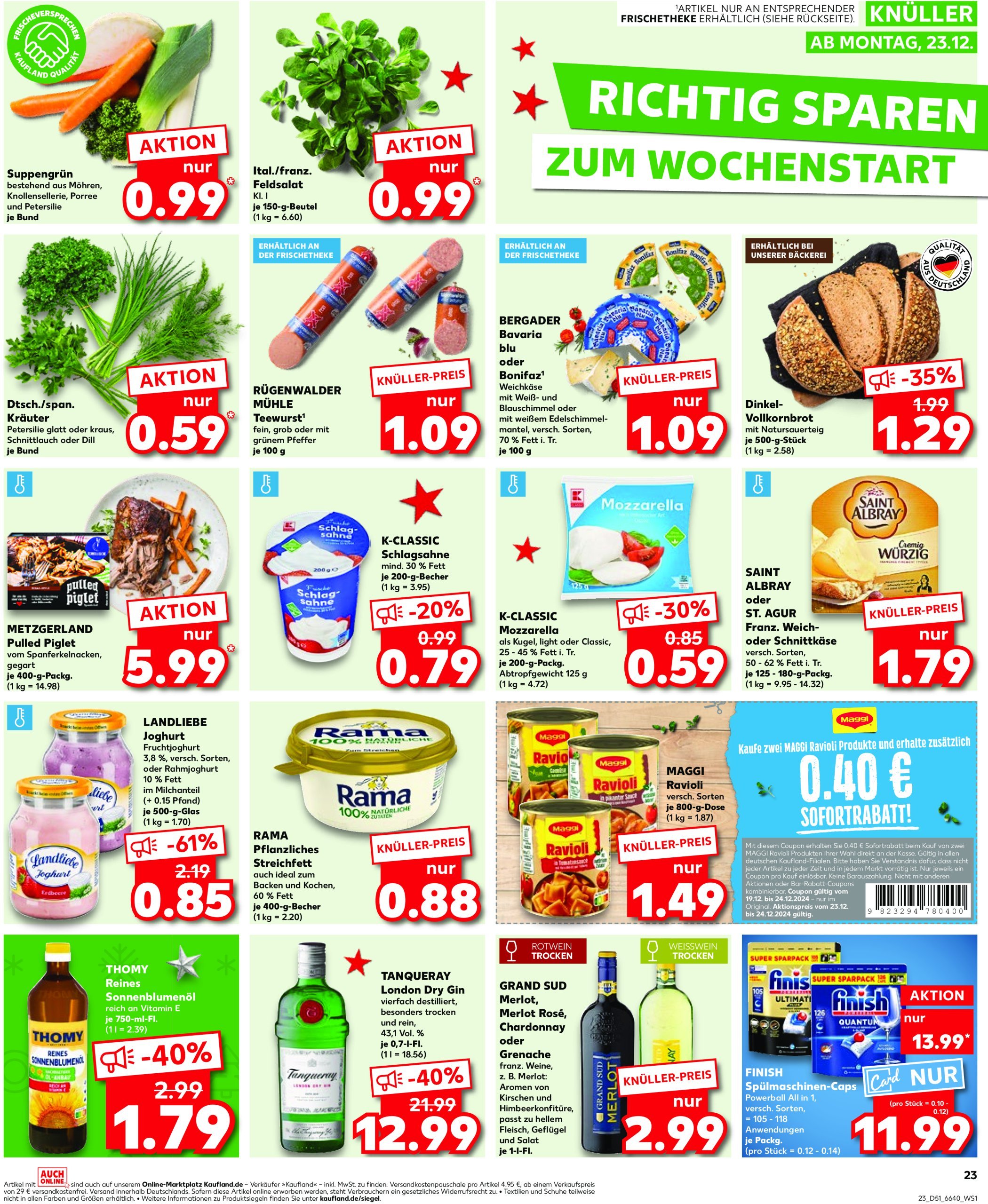 kaufland - Kaufland-Prospekt gültig von 19.12. bis 24.12. - page: 23