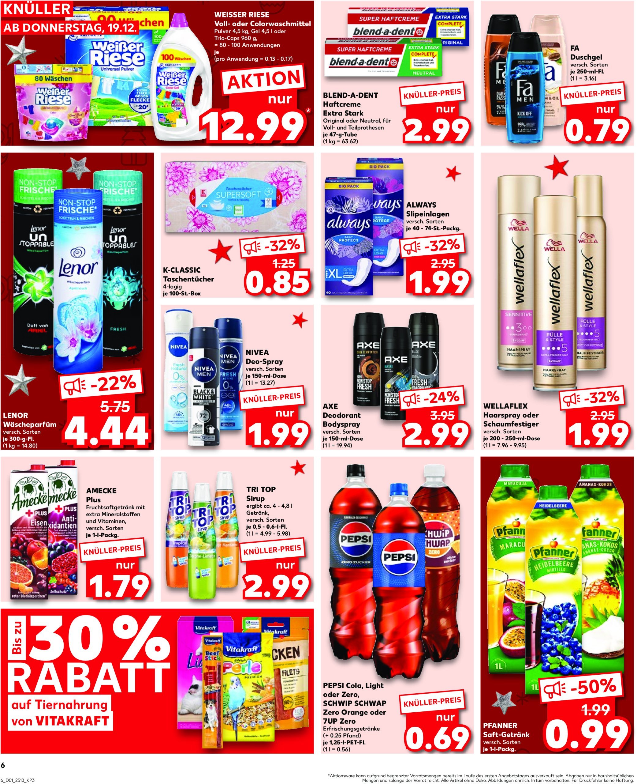 kaufland - Kaufland-Prospekt gültig von 19.12. bis 24.12. - page: 6